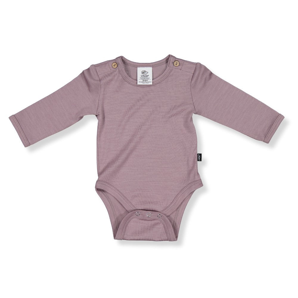 Riley Bodysuit Quail Merino Wool Baby Bodysuit Little Flock of Horrors Riley Bodysuit Quail Merino Wool Baby Bodysuit Little Flock of Horrors