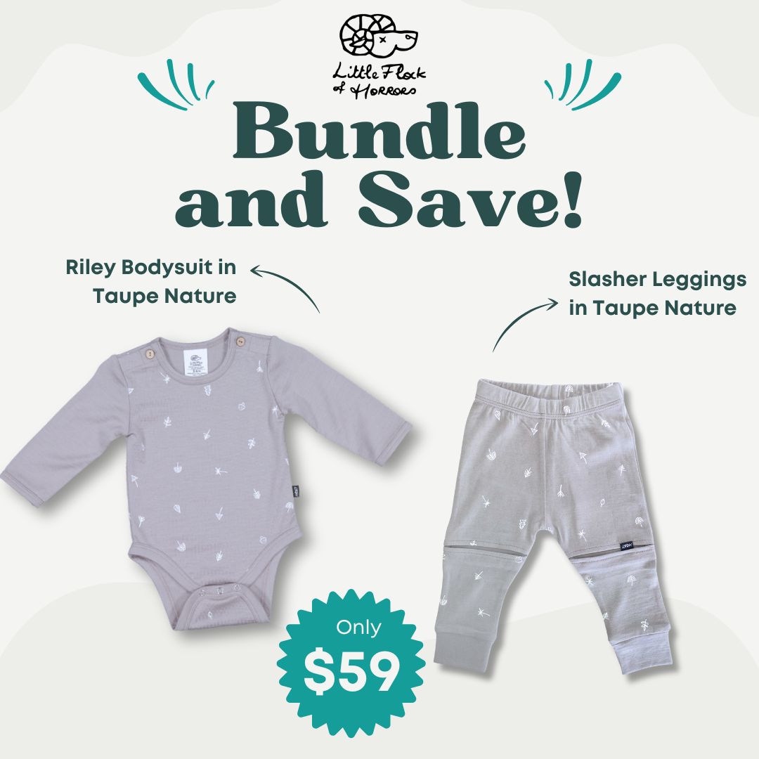 Taupe Nature Riley Bodysuit + Slasher Leggings Bundle