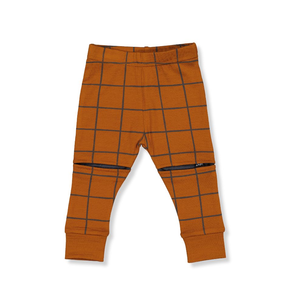 SLASHER LEGGINGS- Rust Check, 6-12 months + 4-5 years