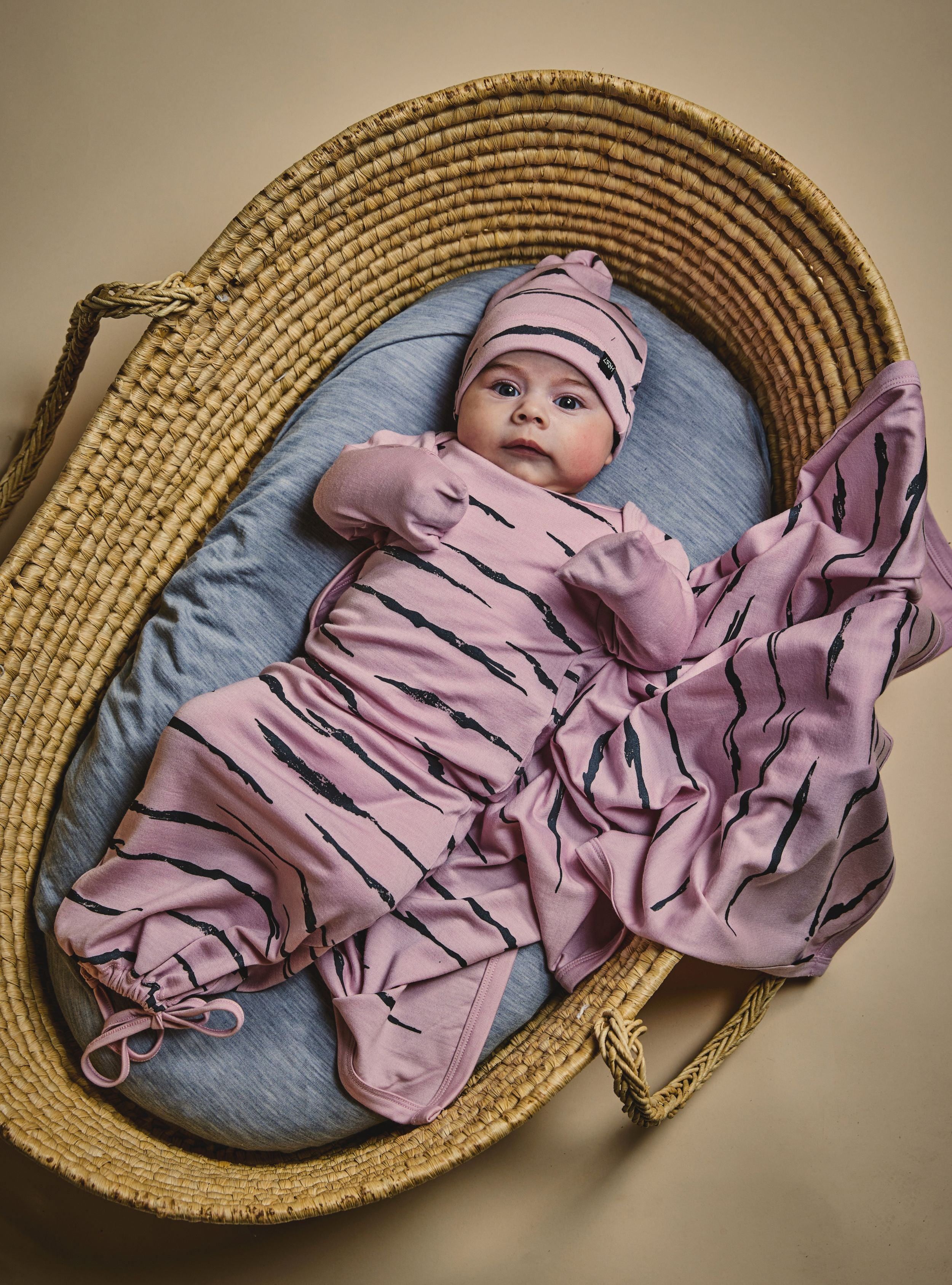 SWADDLE BLANKET- Lilac Tiger