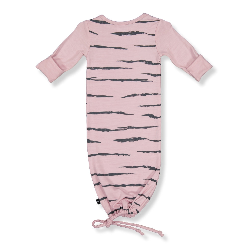 NEWCOMER BABY GOWN- Lilac Tiger, 0-3 months