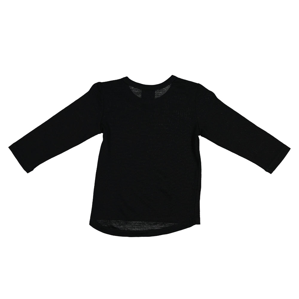 WYATT LONGSLEEVE- Black, 12-18 months + 4-5 years