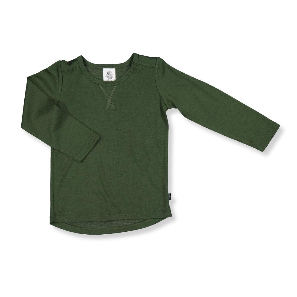 WYATT LONGSLEEVE TOP- Forest