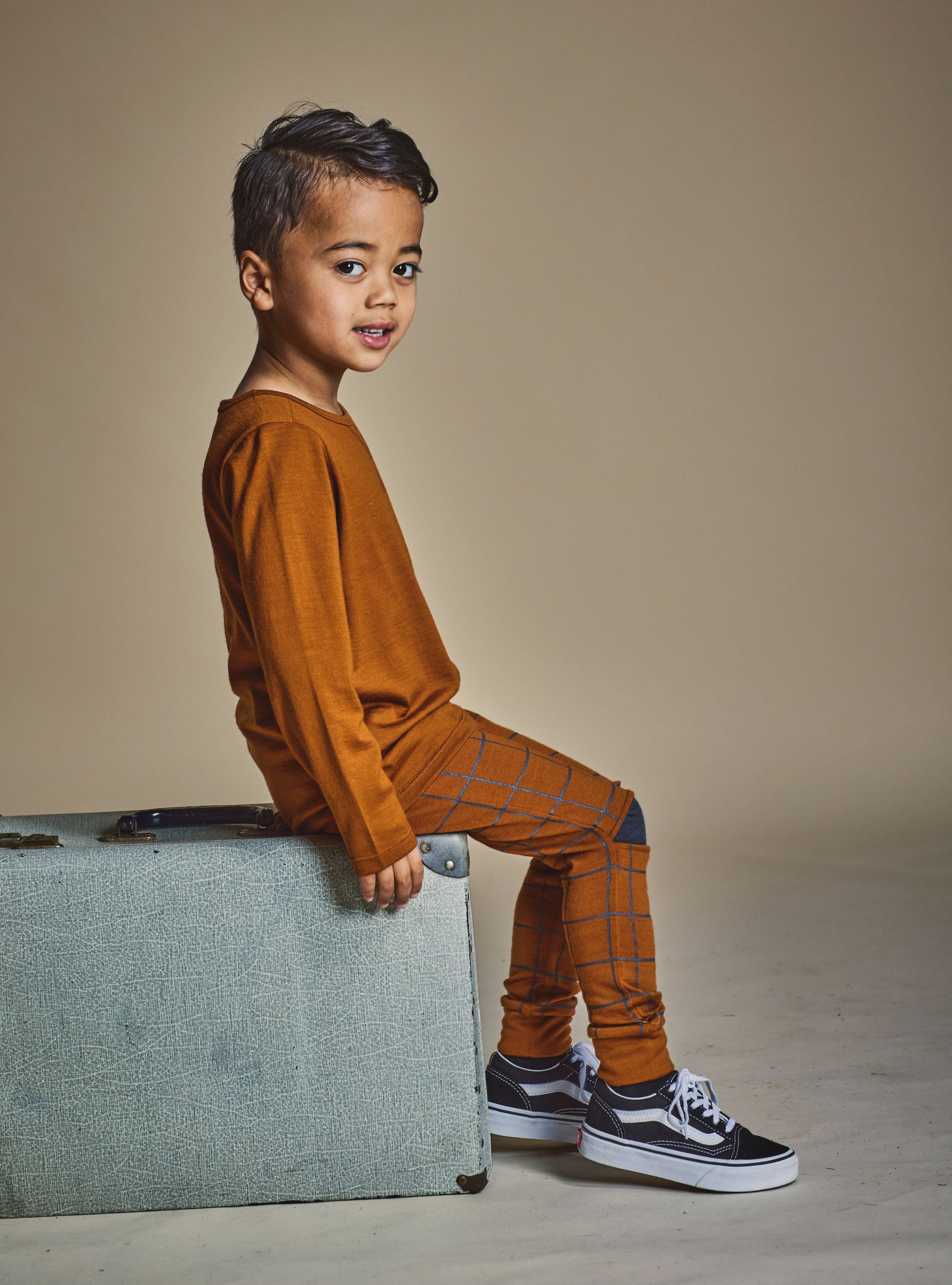 WYATT LONGSLEEVE TOP- Rust