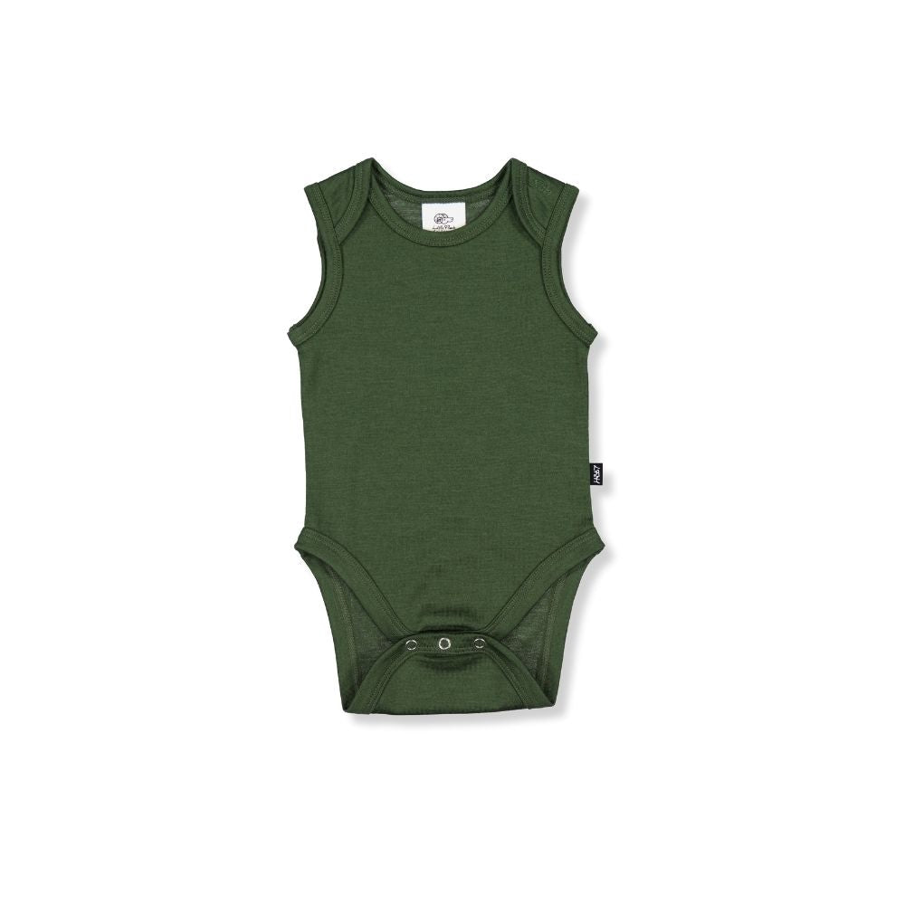 HADLEY SLEEVELESS BODYSUIT- Forest