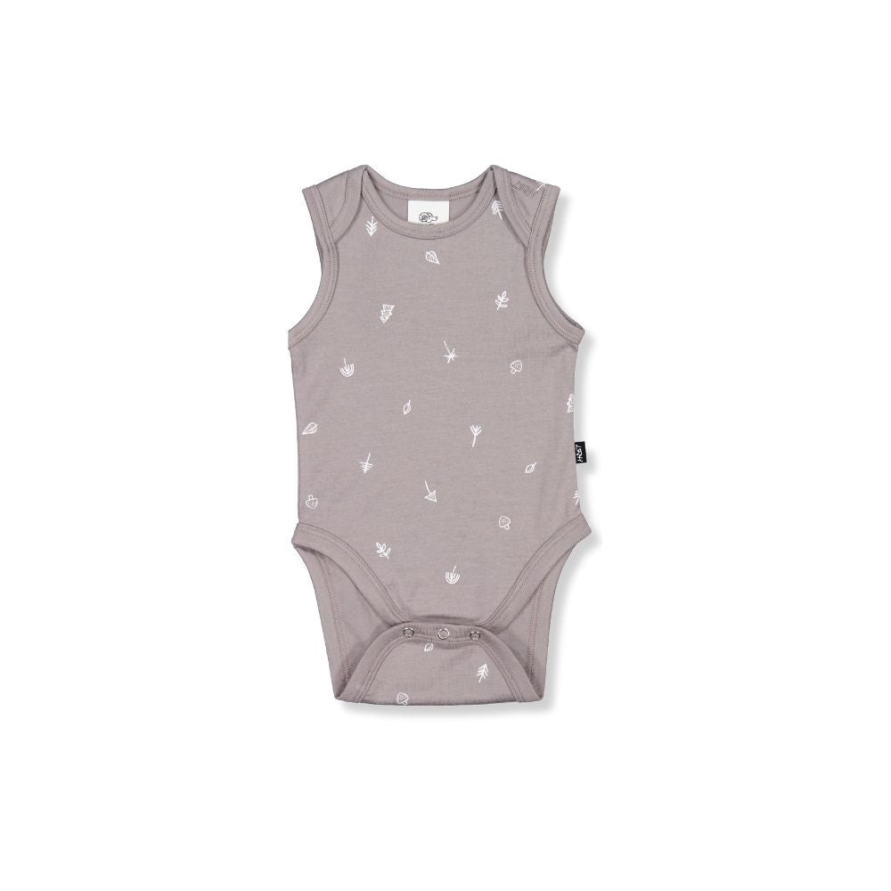 HADLEY SLEEVELESS BODYSUIT- Taupe Nature, 3-6 months