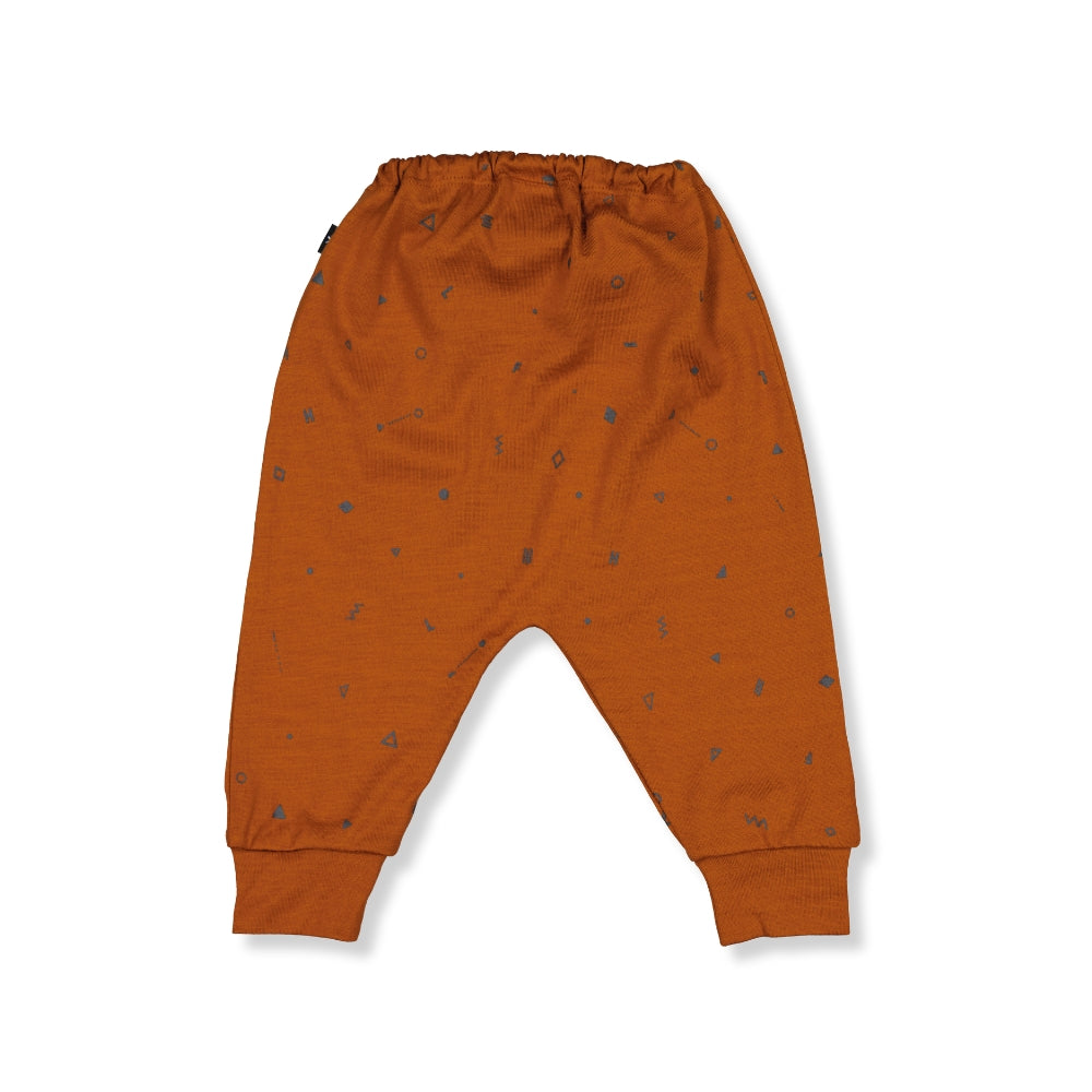 ASHER DROPCROTCH PANTS- Rust Elements