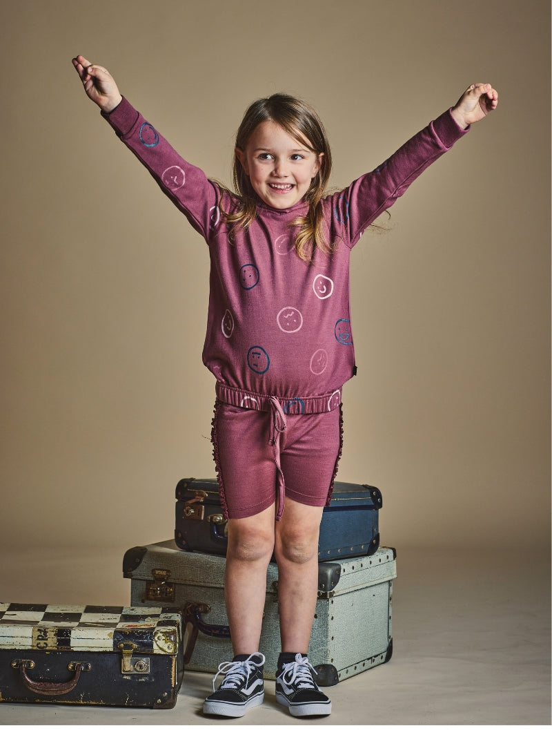 ELYSE HOODED SWEATSHIRT- Wild Ginger Faces