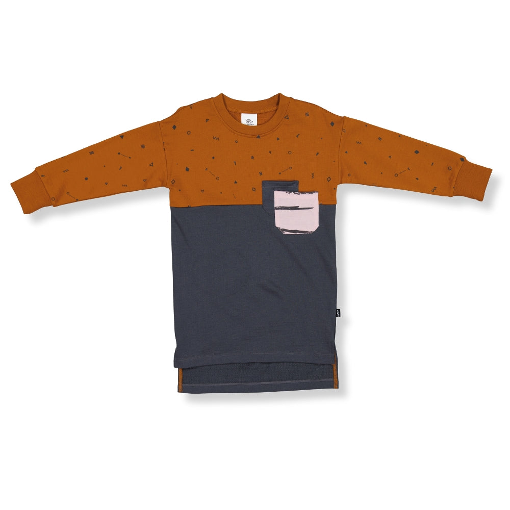 MILA SWEATSHIRT DRESS- Rust Elements