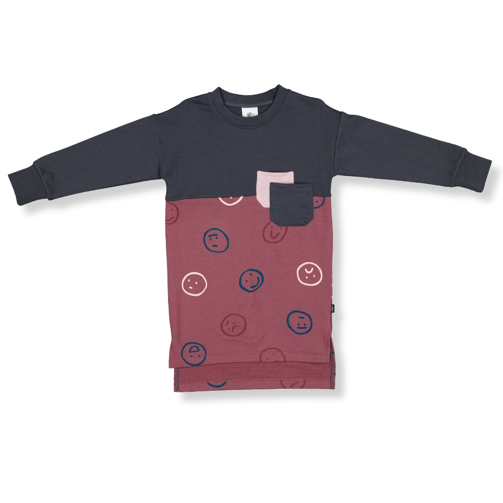 MILA SWEATSHIRT DRESS-  Wild Ginger Faces