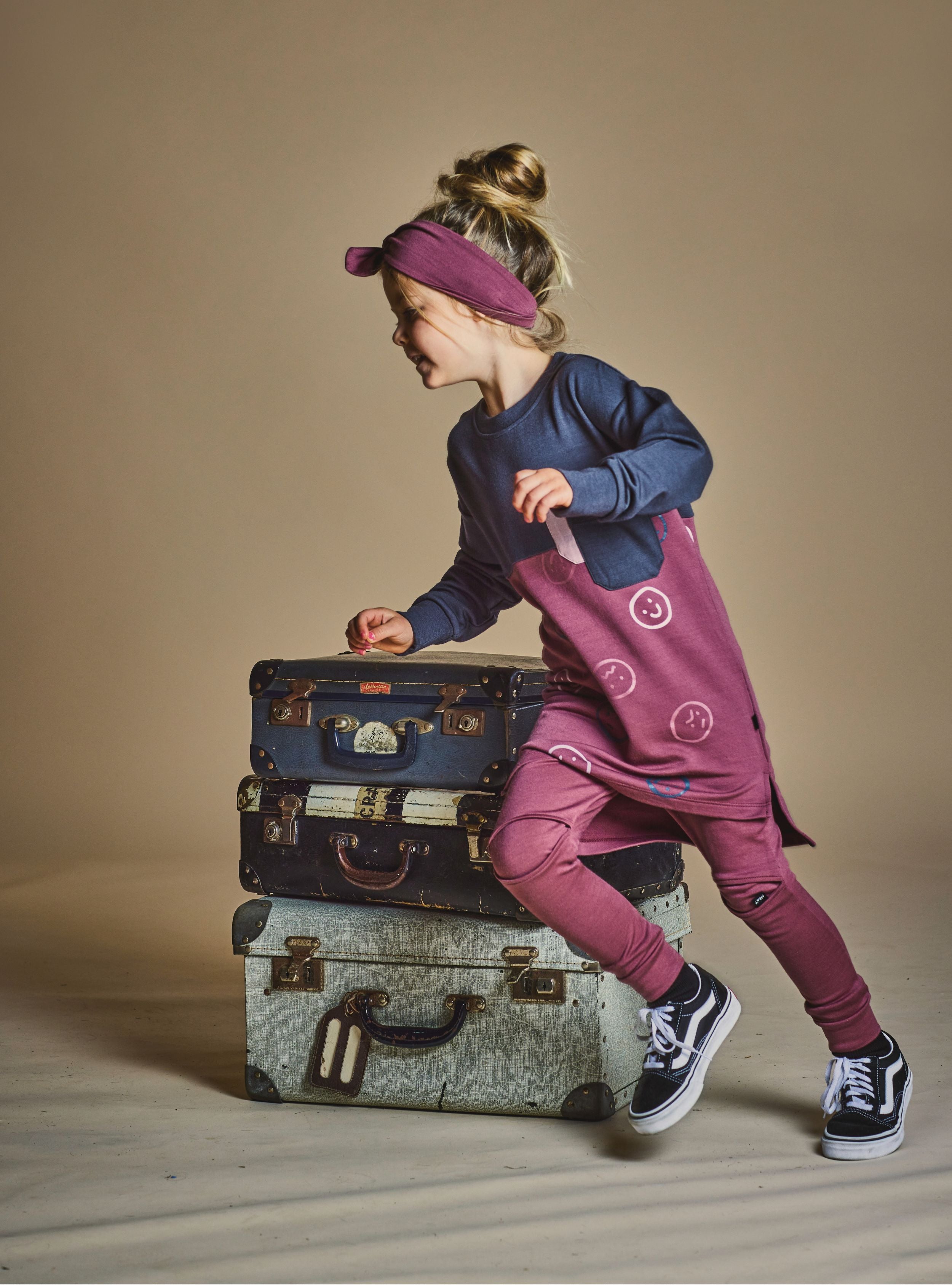 MILA SWEATSHIRT DRESS-  Wild Ginger Faces