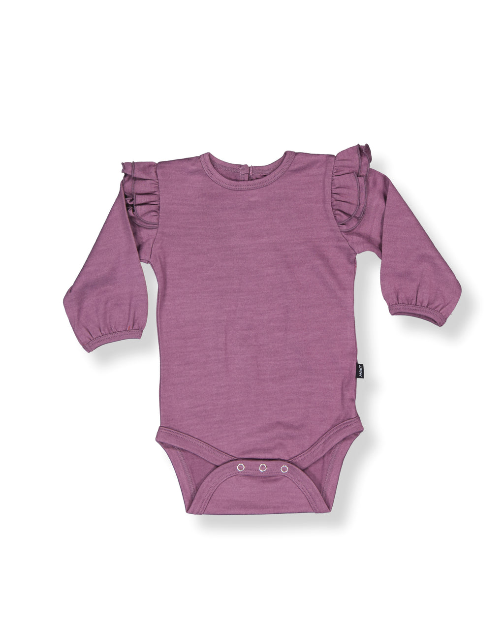 Luna Bodysuit - 100% Merino Wool - Plum