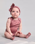 Hadley Bodysuit - 100% Merino Wool - Rose