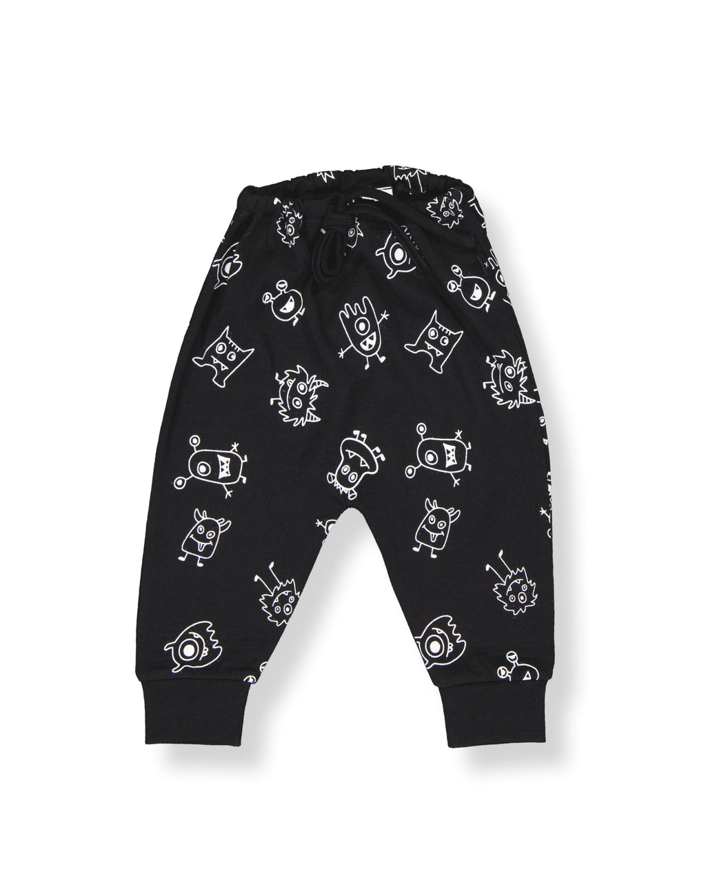 Asher Pants - 100% Merino Wool - Black Monsters