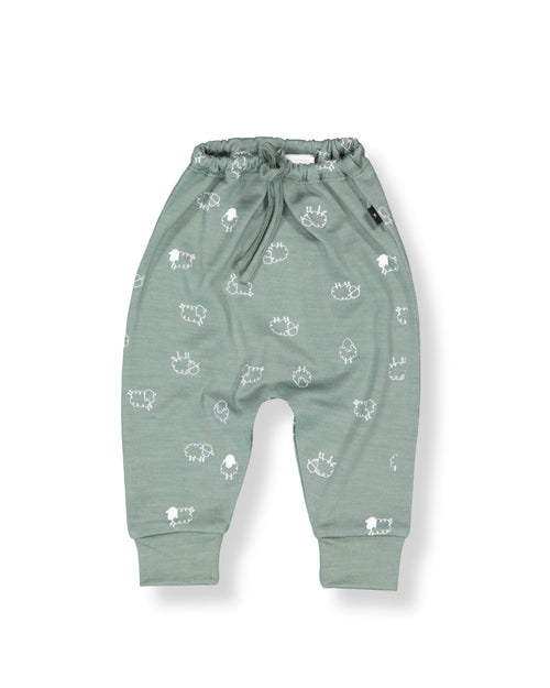 Asher Pants - 100% Merino Wool - Fern Flock