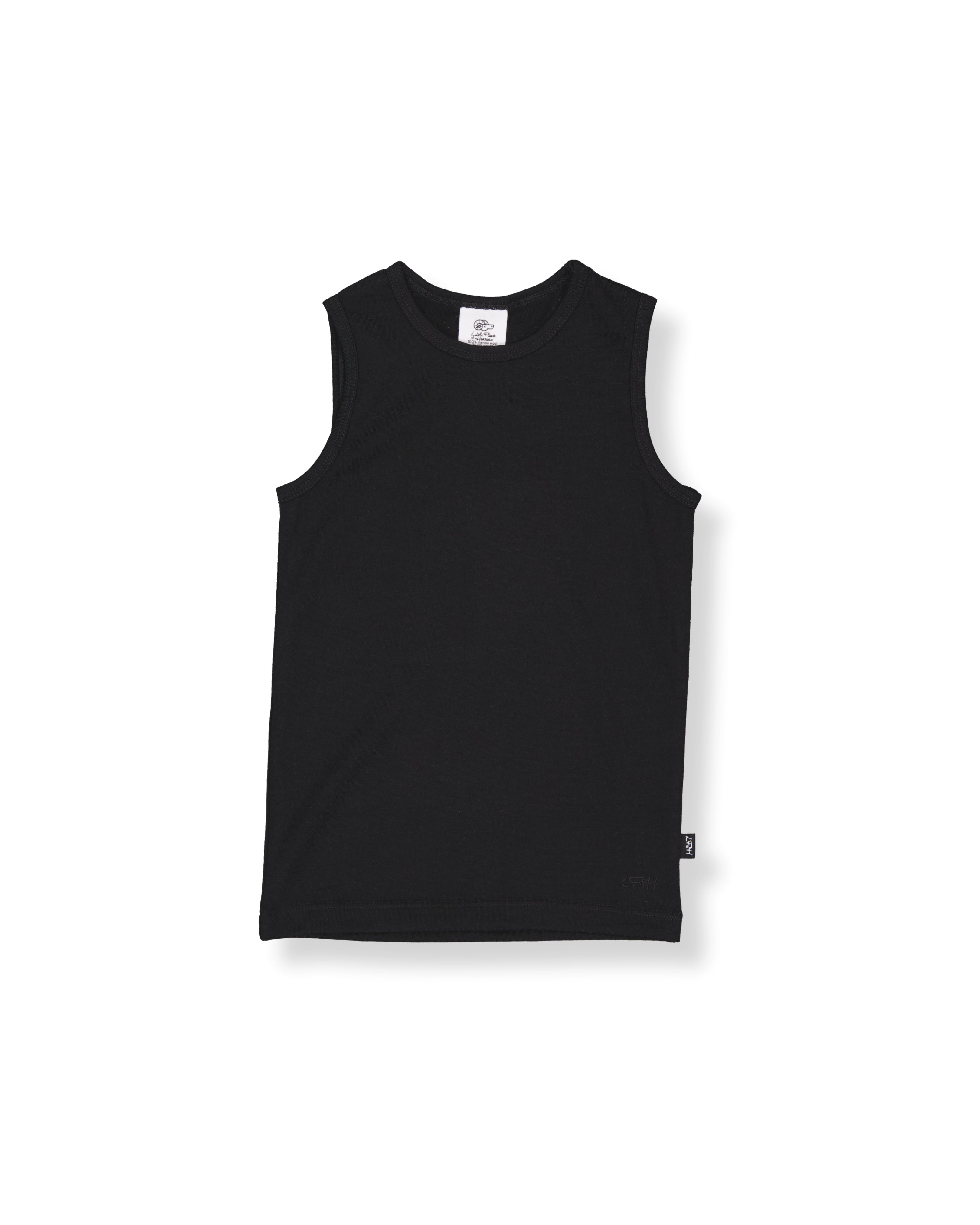 Singlet - 100% Merino Wool - Black
