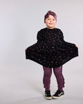 Emilia Swing Dress - 100% Merino Wool - Black Miniheart
