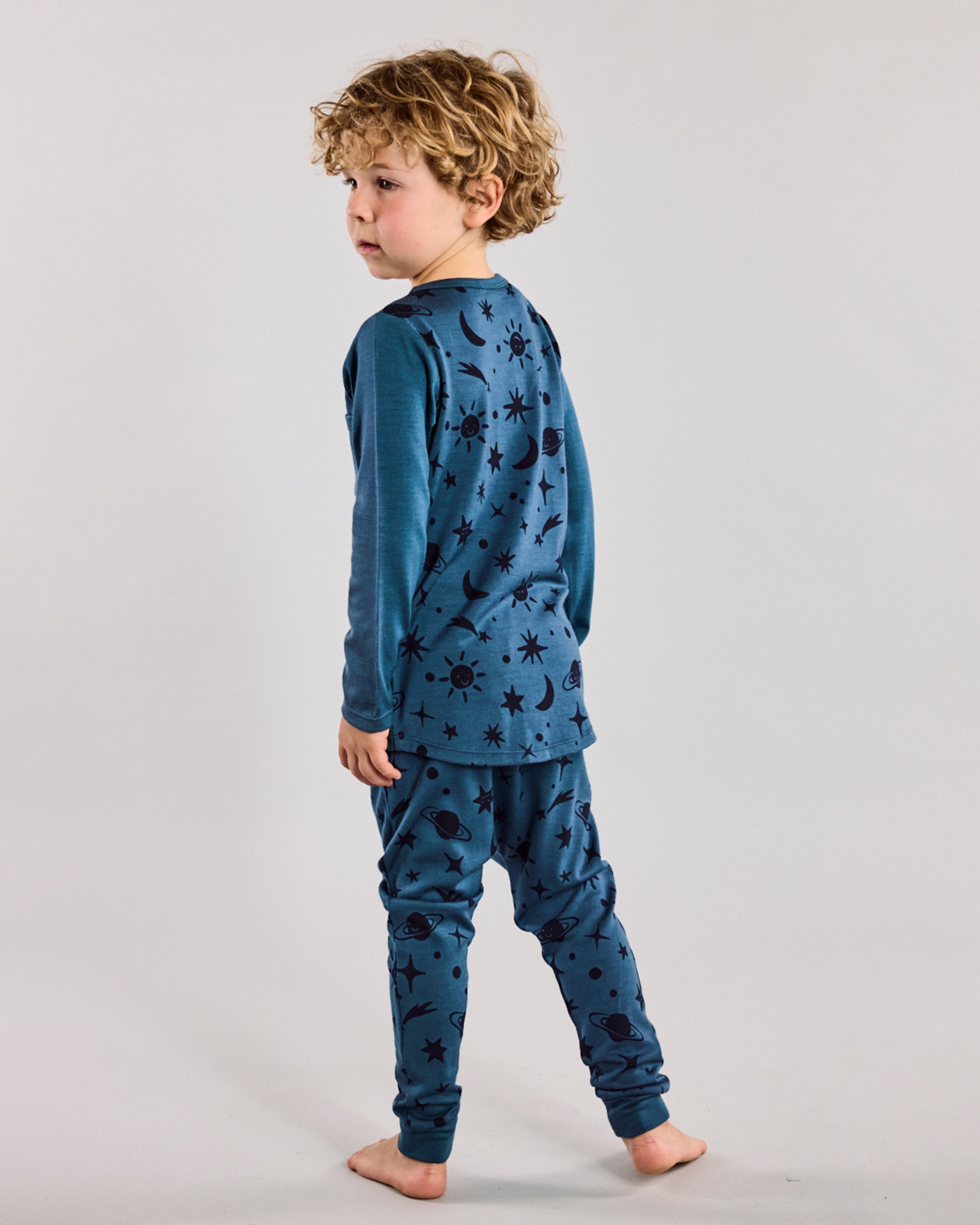 Marlow PJ Set - 100% Merino Wool - Orion Galaxy