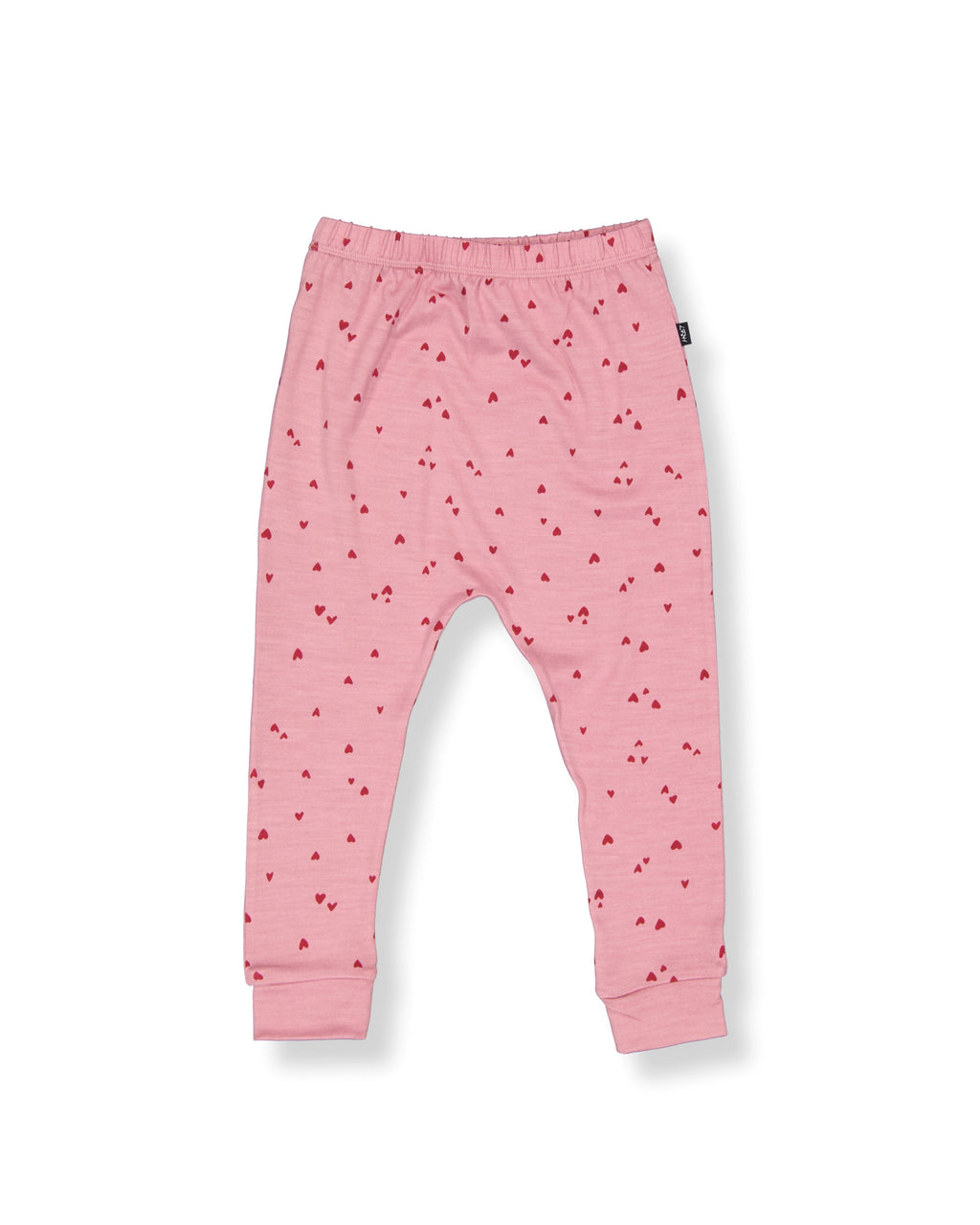 Marlow PJ Set - 100% Merino Wool - Rose Miniheart