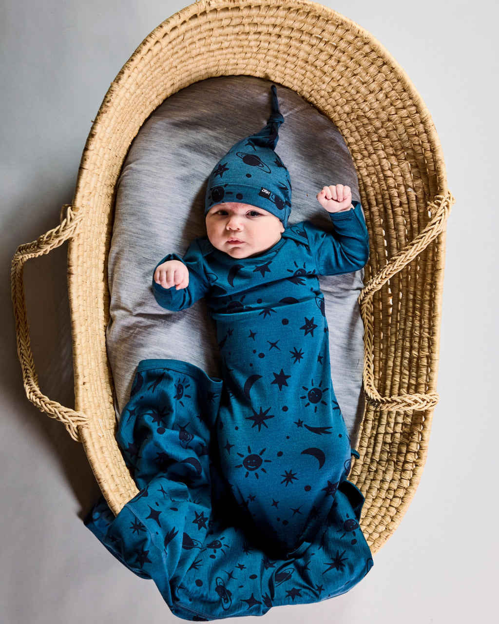 Beanie & Bootie Set - 100% Merino Wool - Orion Galaxy