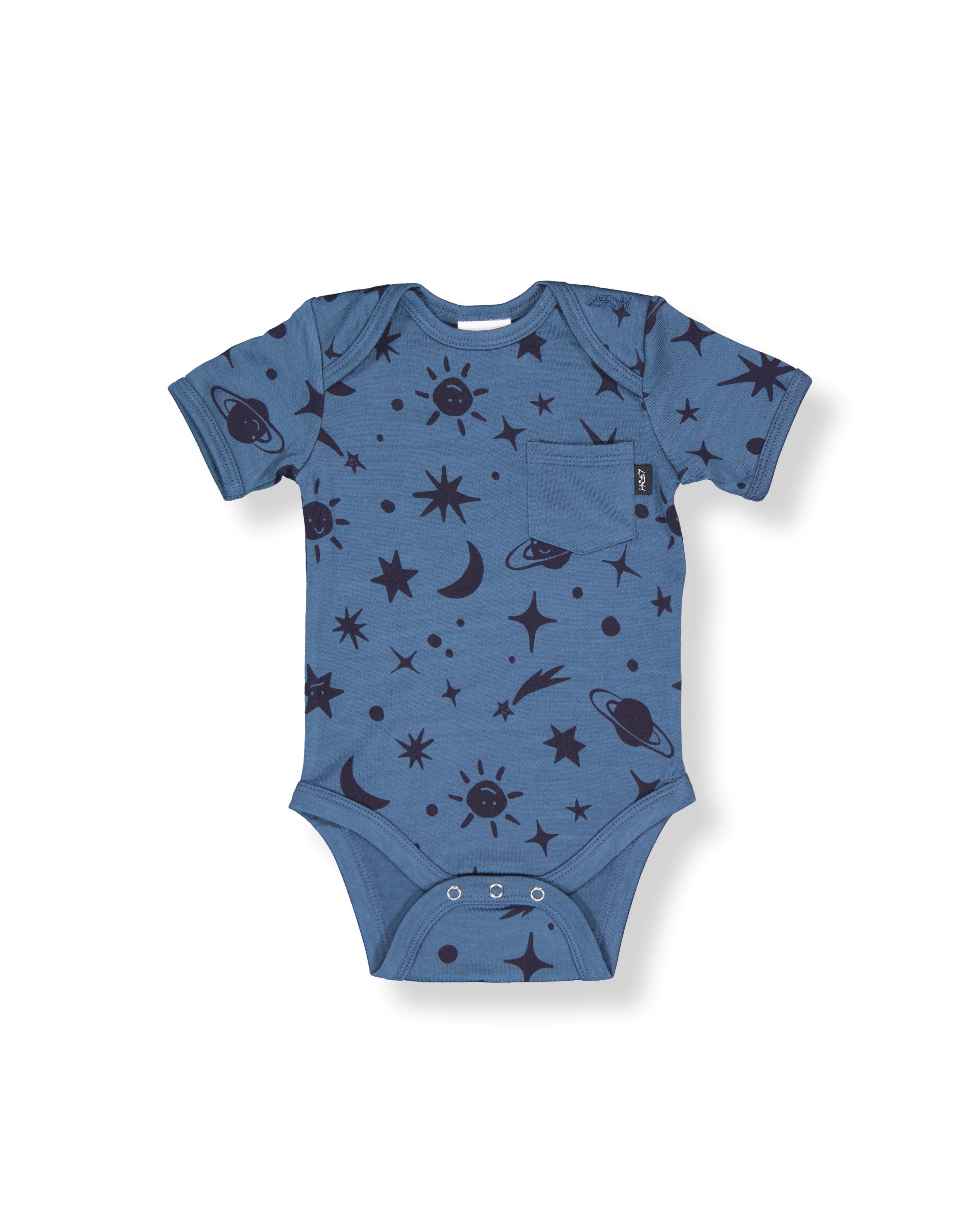 Ezra Bodysuit - 100% Merino Wool - Orion Galaxy