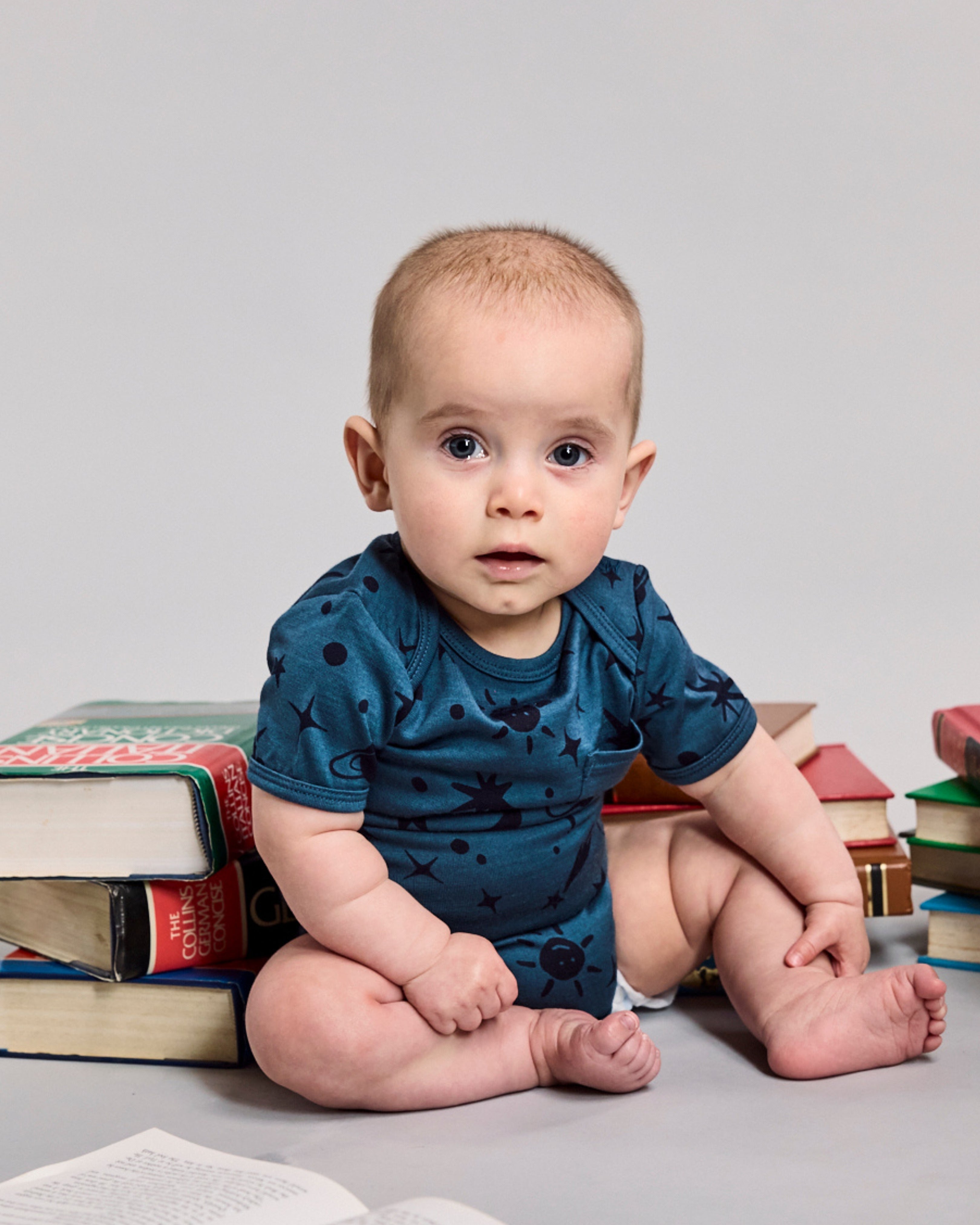 Ezra Bodysuit - 100% Merino Wool - Orion Galaxy