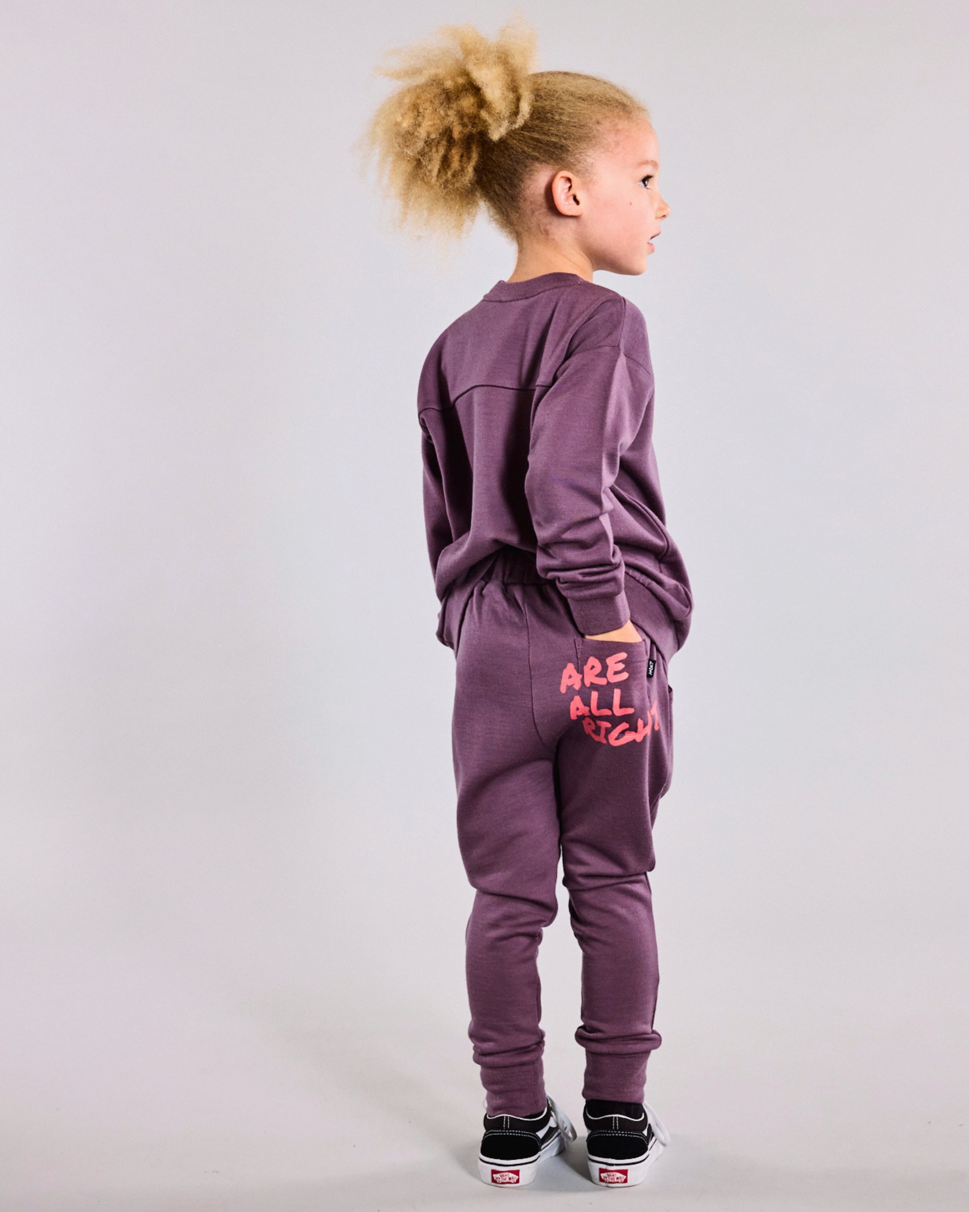 Atlas Trackies - 100% Merino Wool - Plum