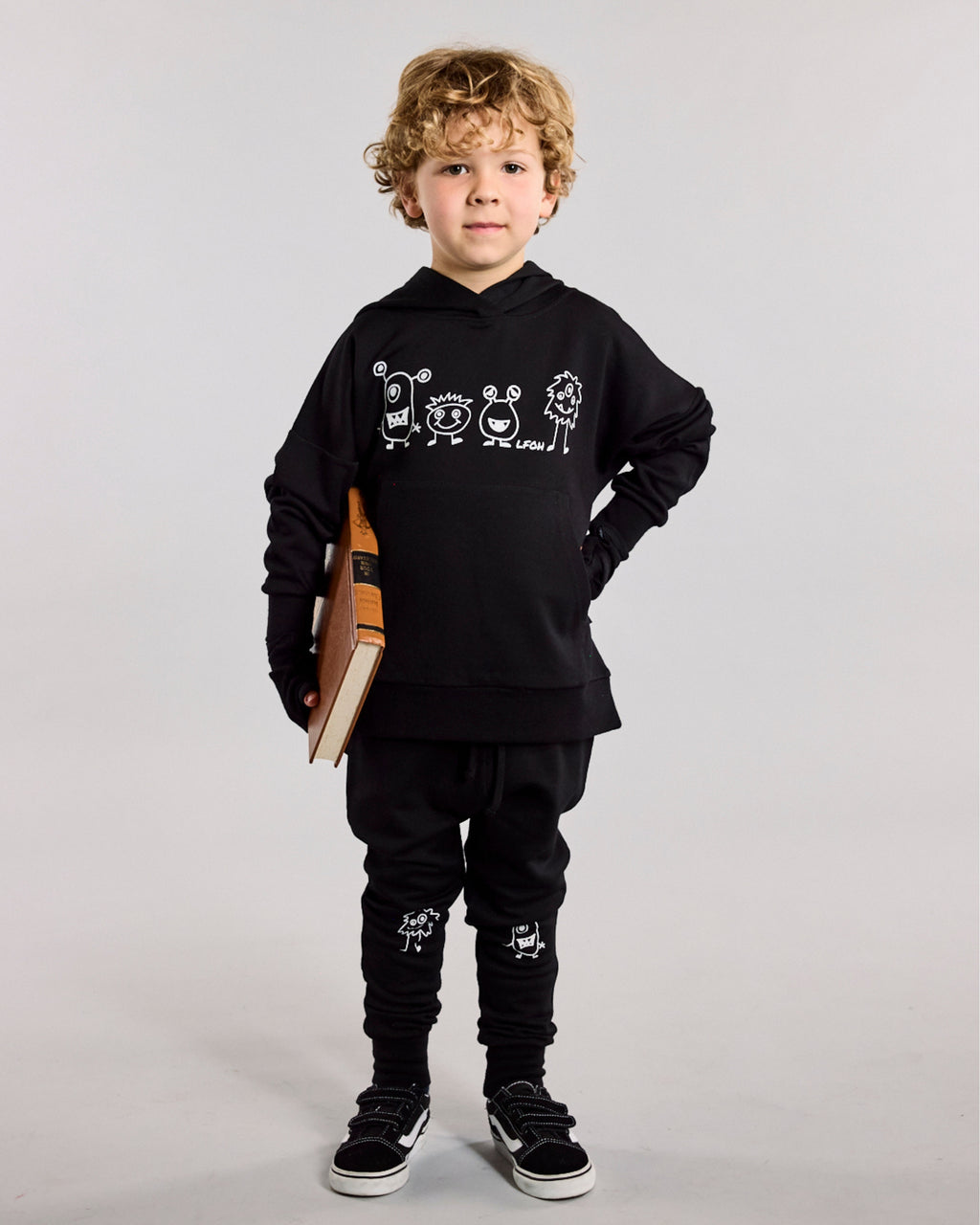 Jagger Hoodie - 100% Merino Wool - Black