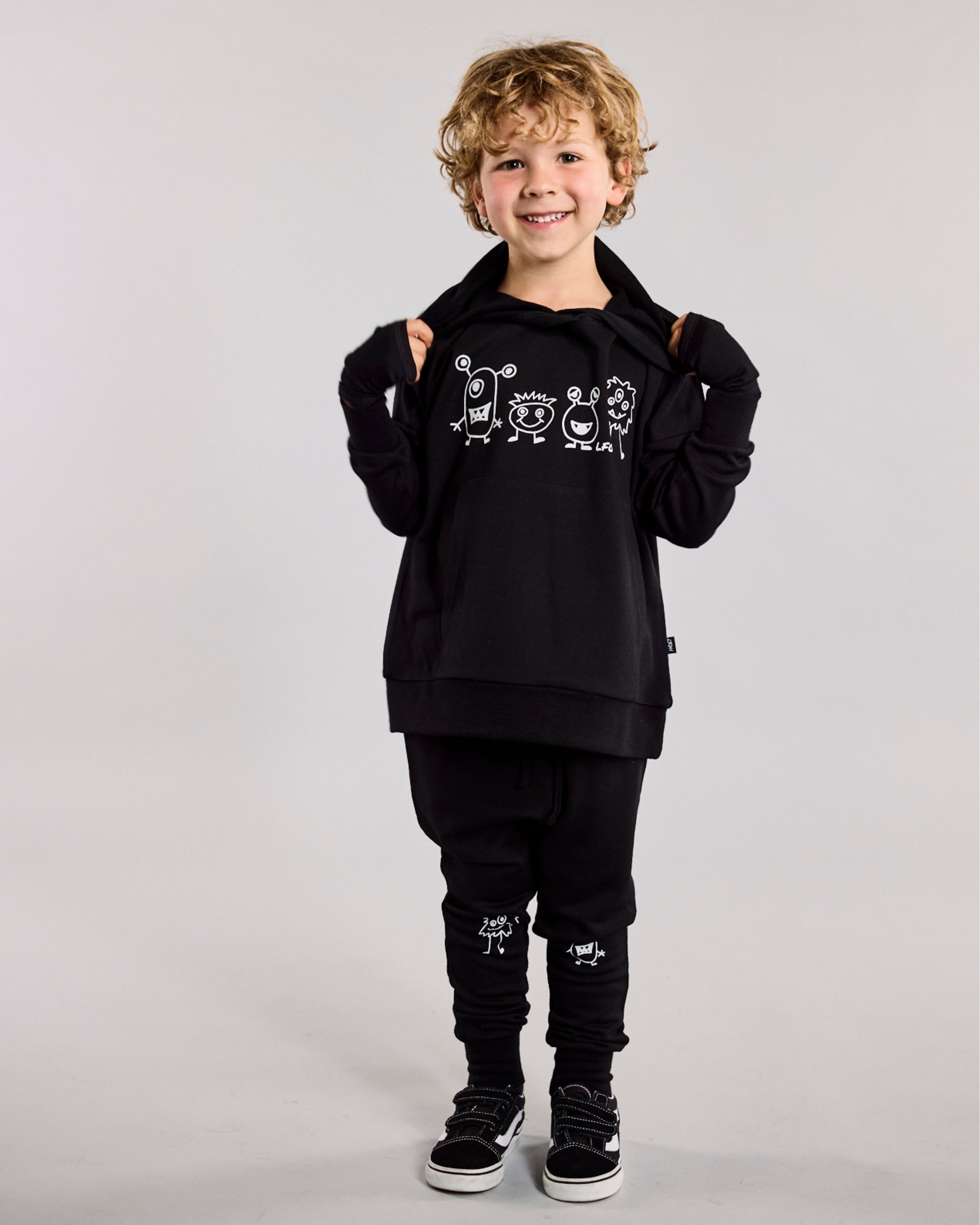 Jagger Hoodie - 100% Merino Wool - Black