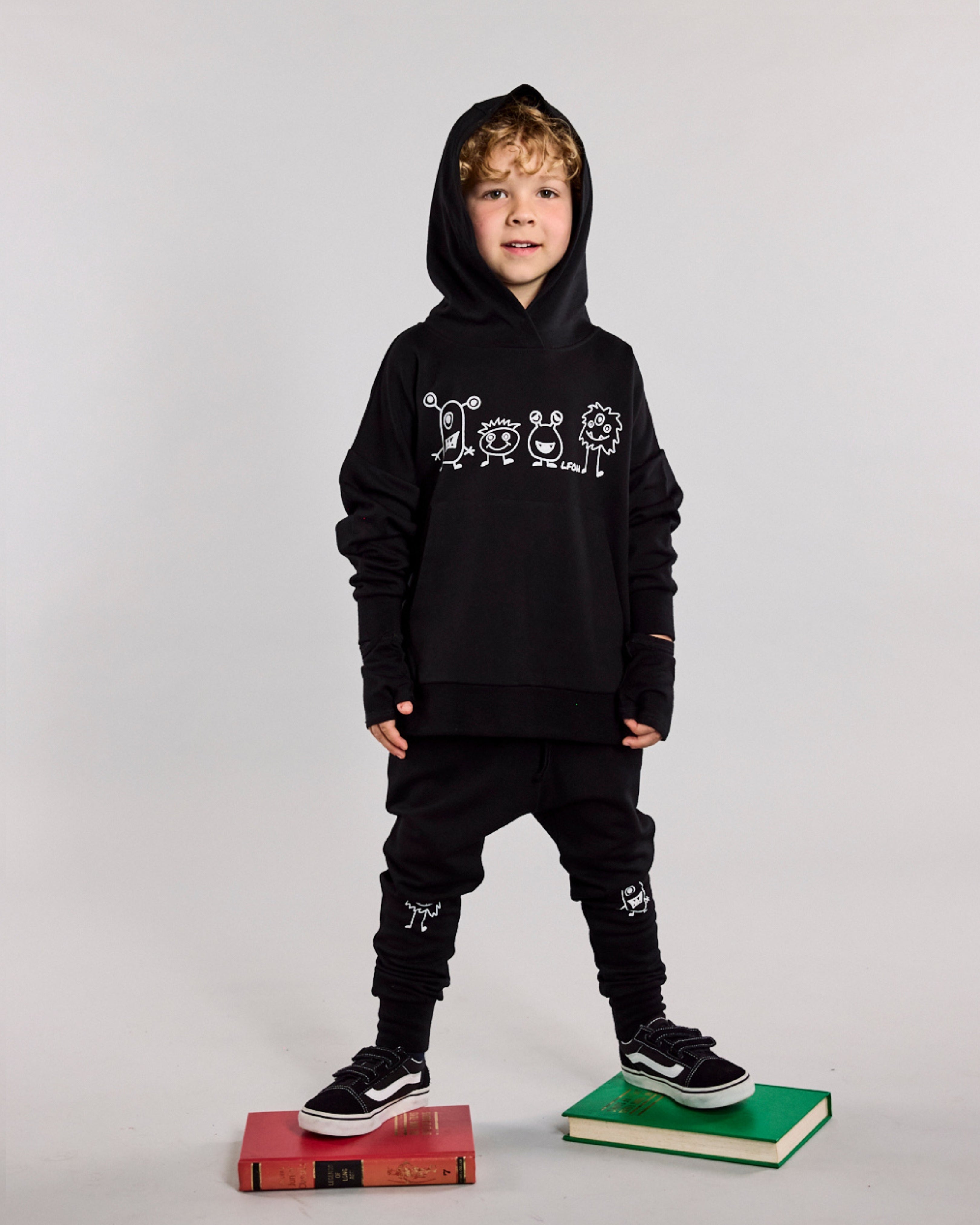 Jagger Hoodie - 100% Merino Wool - Black