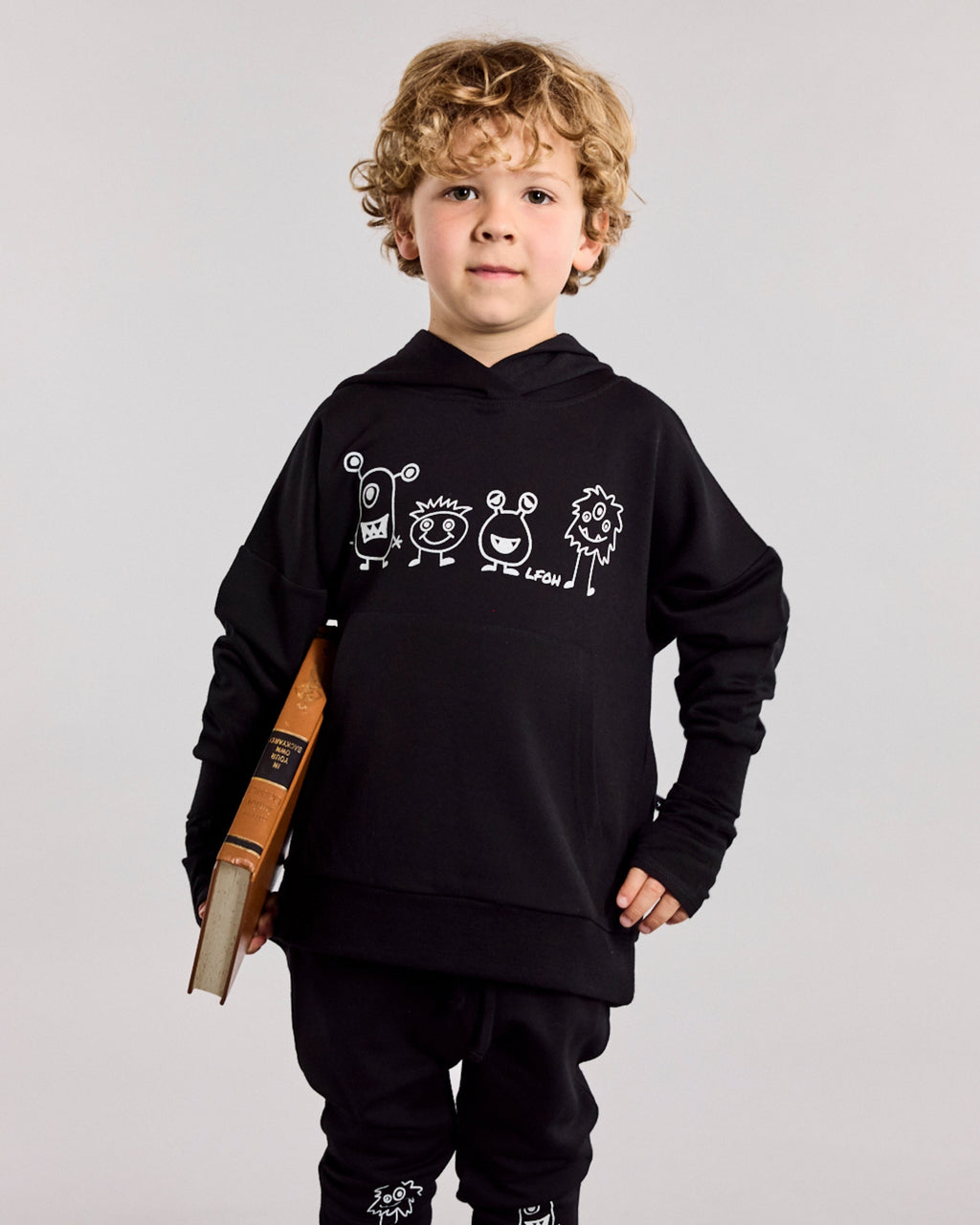 Jagger Hoodie - 100% Merino Wool - Black