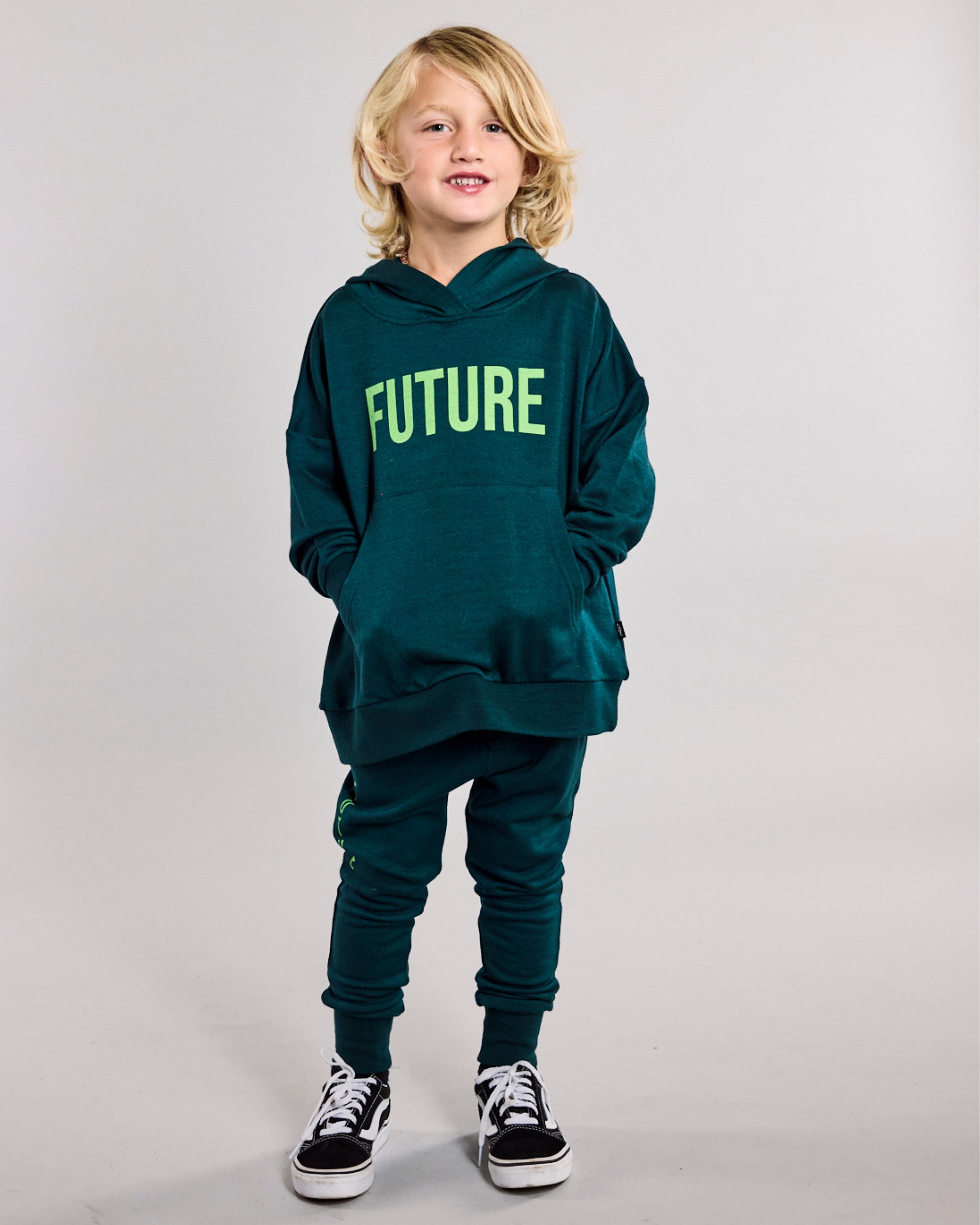 Jagger Hoodie - 100% Merino Wool - Pine