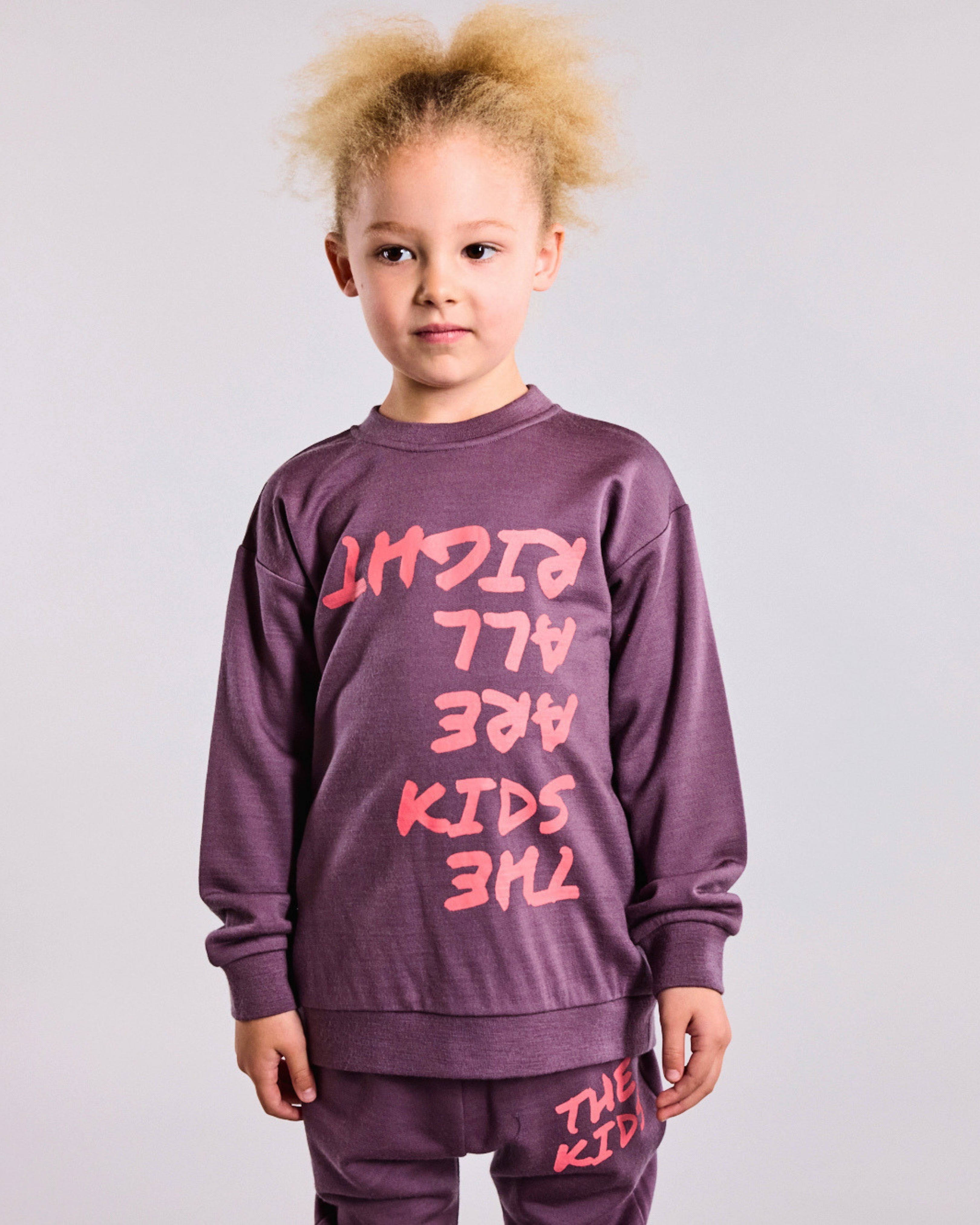Zion Sweatshirt - 100% Merino Wool - Plum