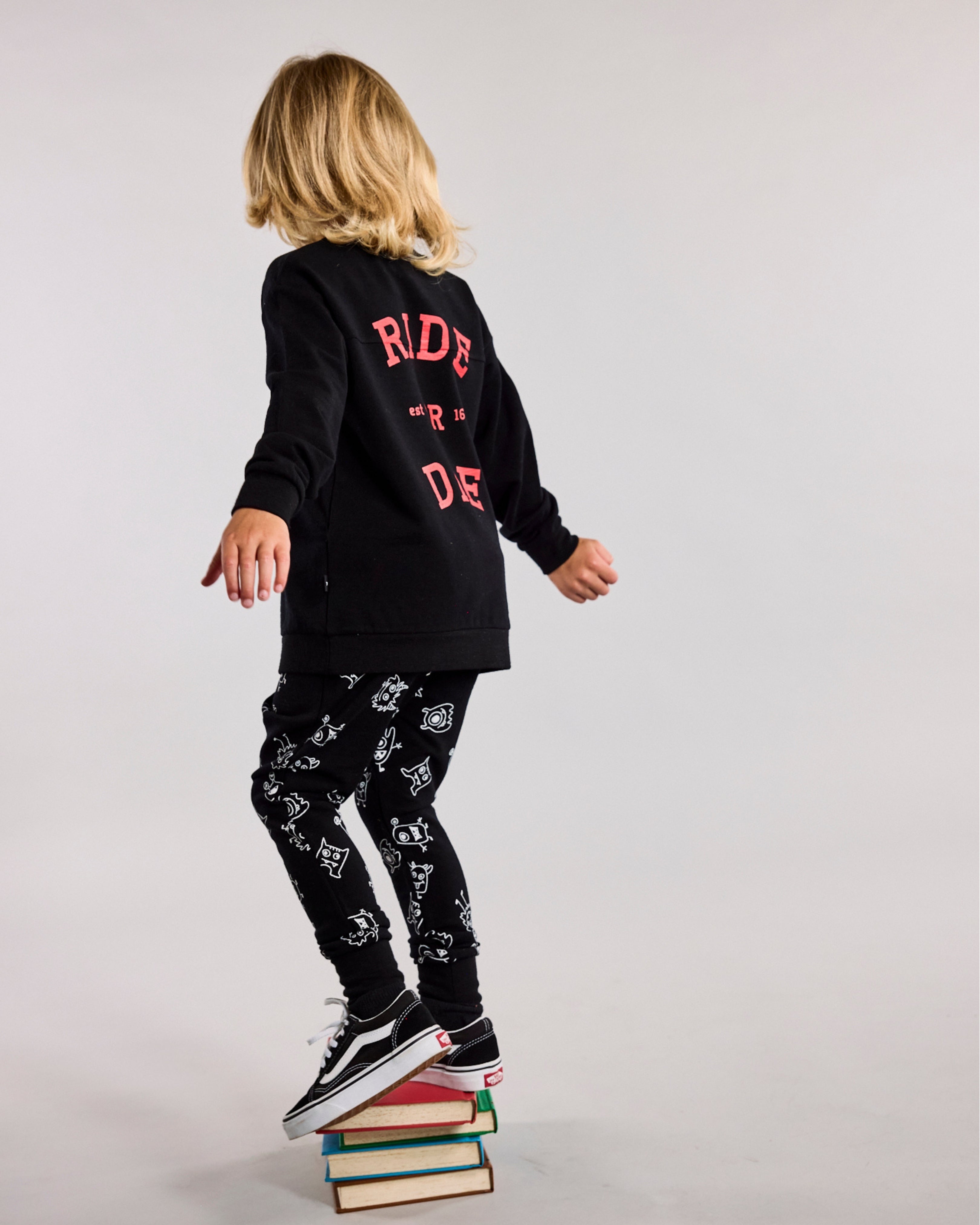 RIDE OR DIE Sweatshirt - 100% Merino Wool - Red