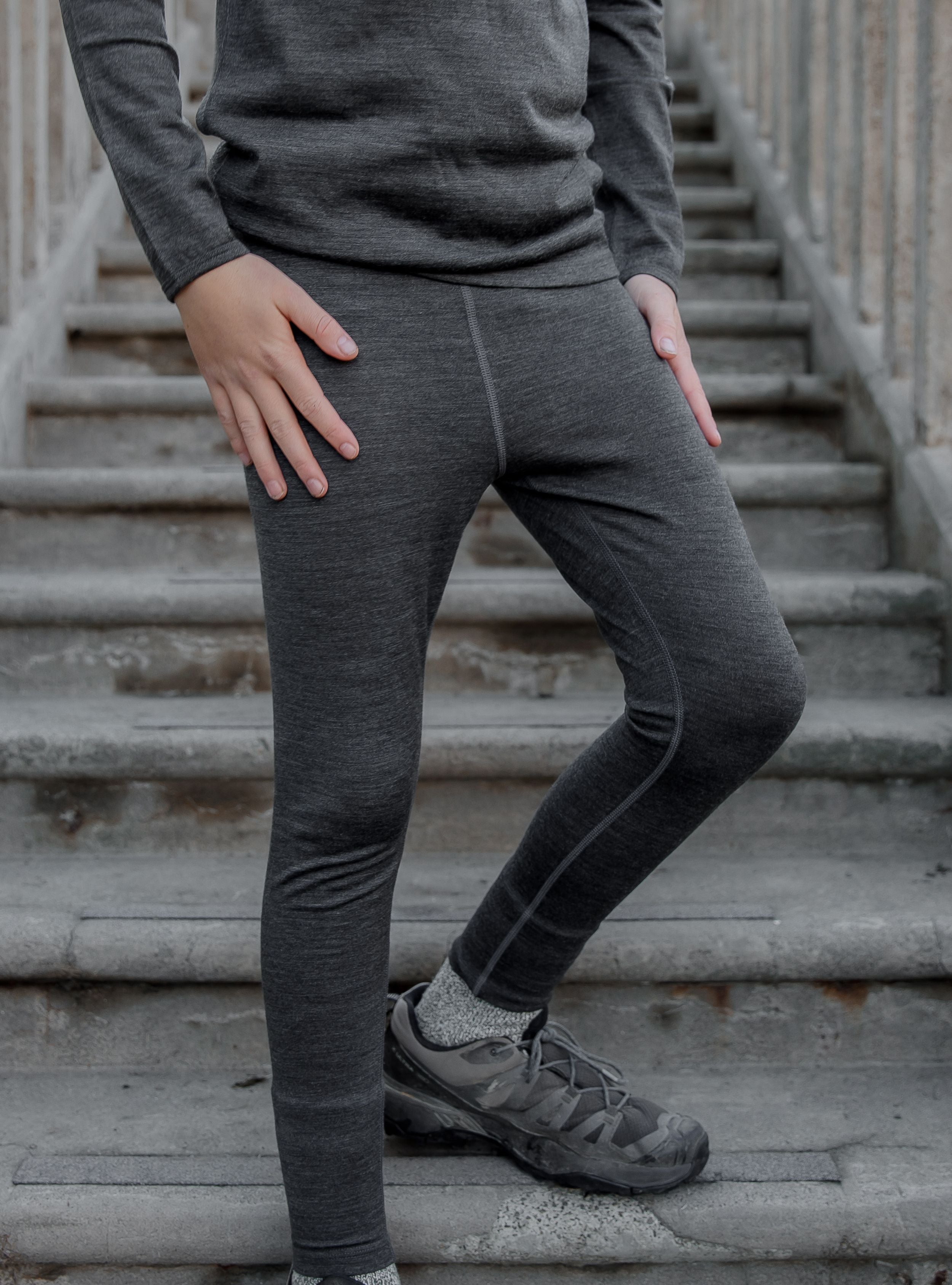 YOUTH BASE PANT - Iron Marle