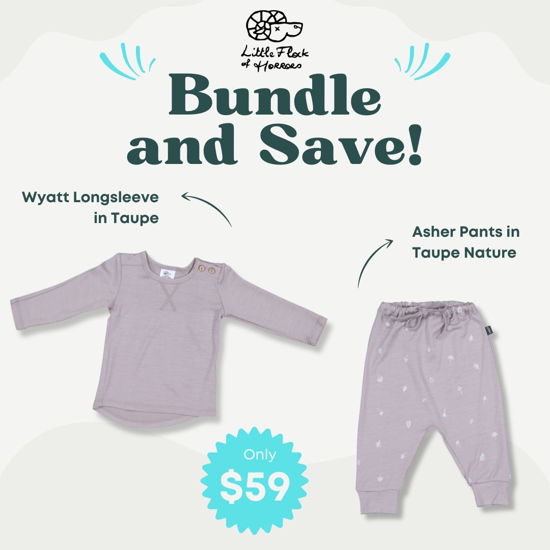 Taupe Nature Riley Bodysuit + Asher Pants Bundle