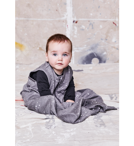 GAMECHANGER SLEEPSACK, Grey Marle Stars, 0-18 months