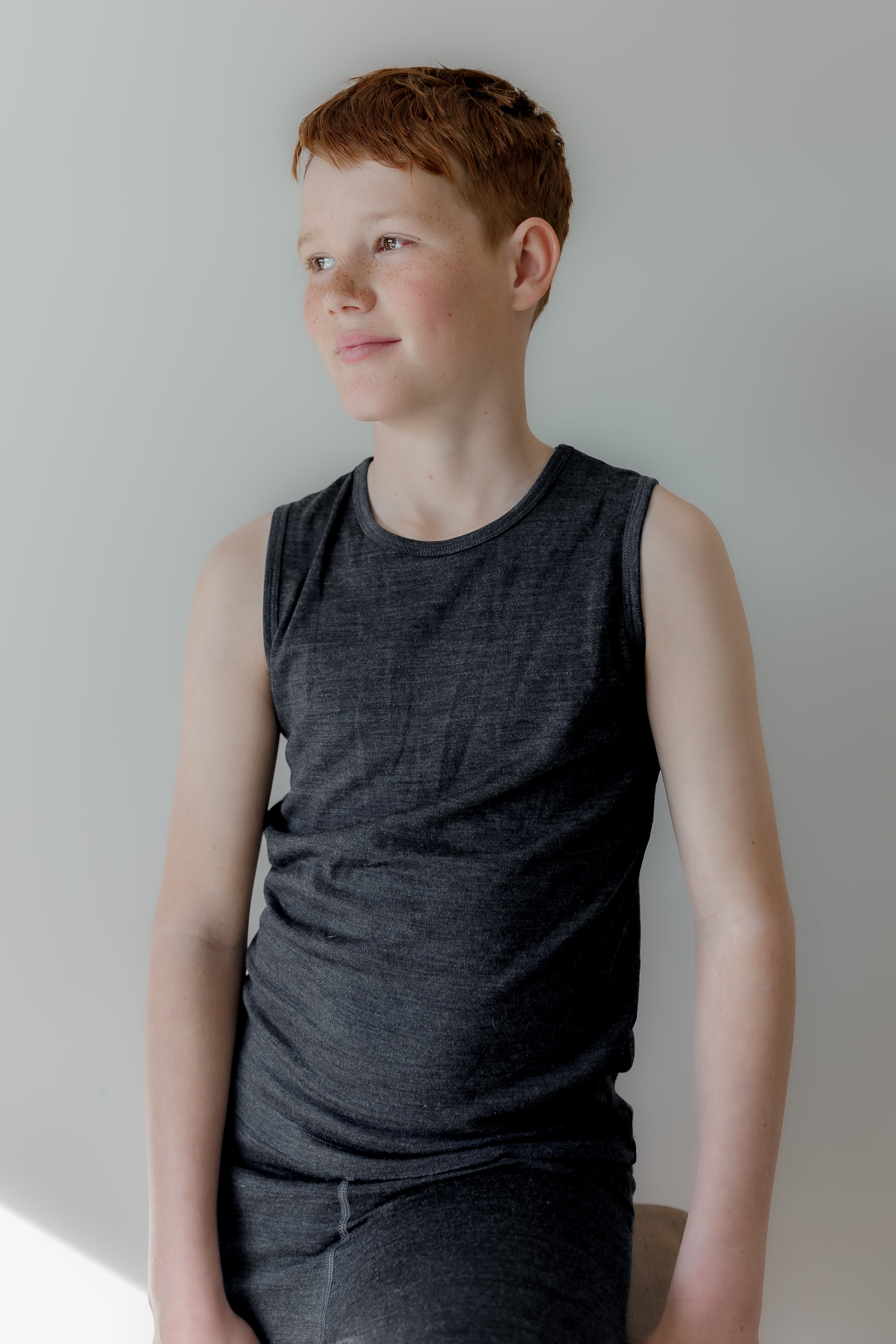 YOUTH SINGLET- Iron Marle