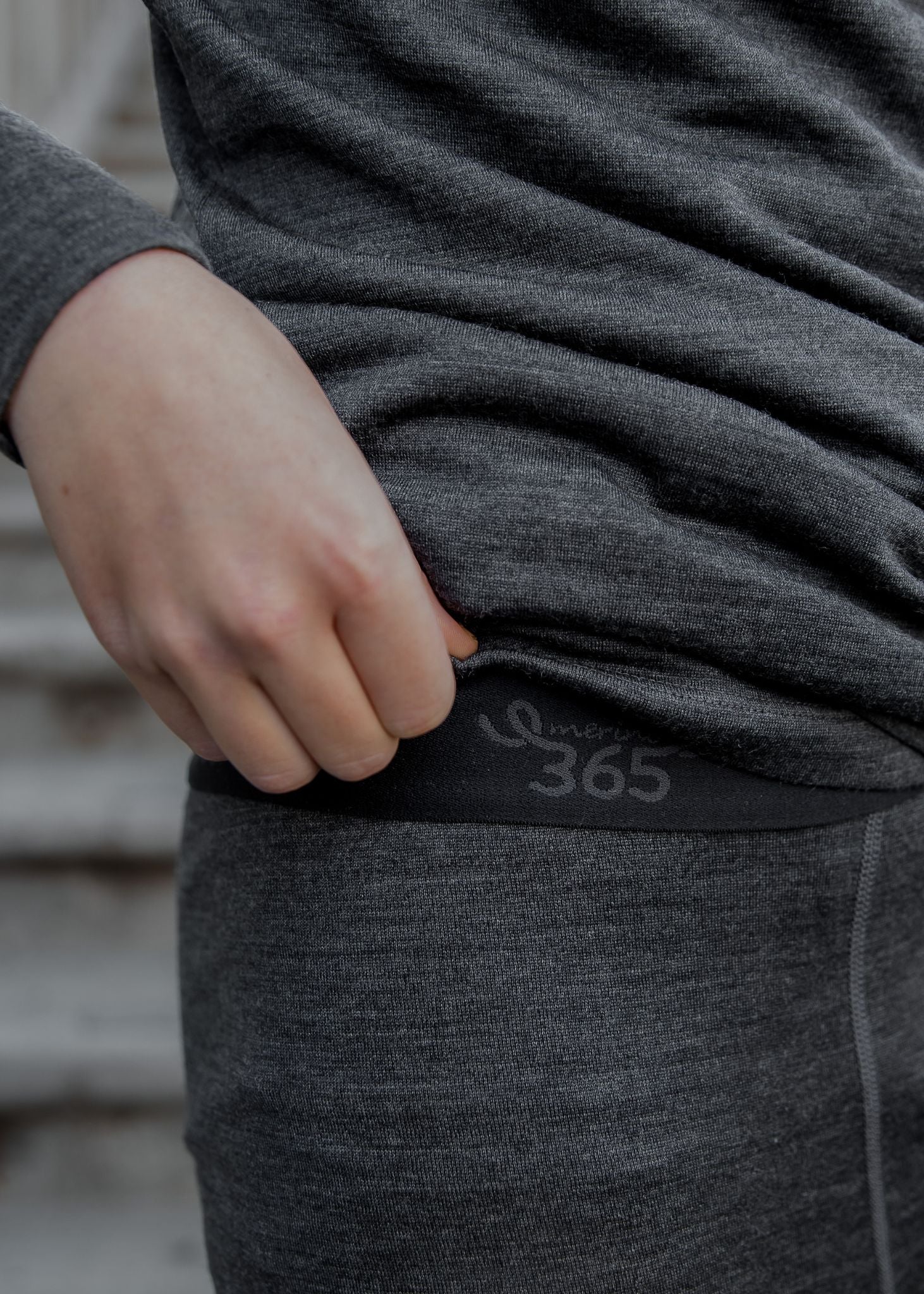 YOUTH BASE PANT - Iron Marle