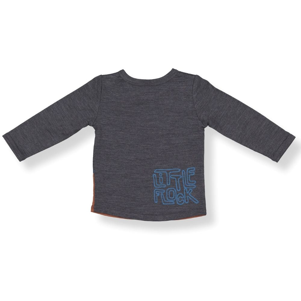 PICK POCKET LONGSLEEVE - Iron Marle/Clay