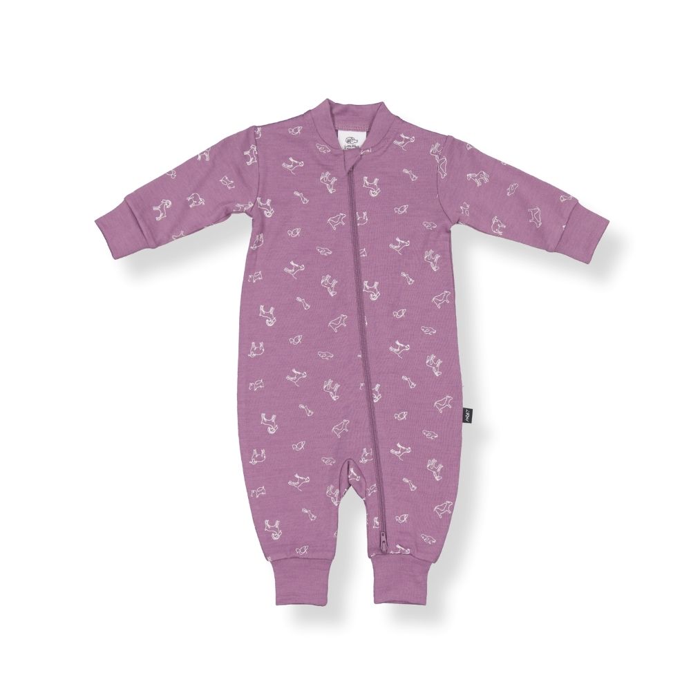 Remy All-In-One · Mauve Animal · 3-6 months
