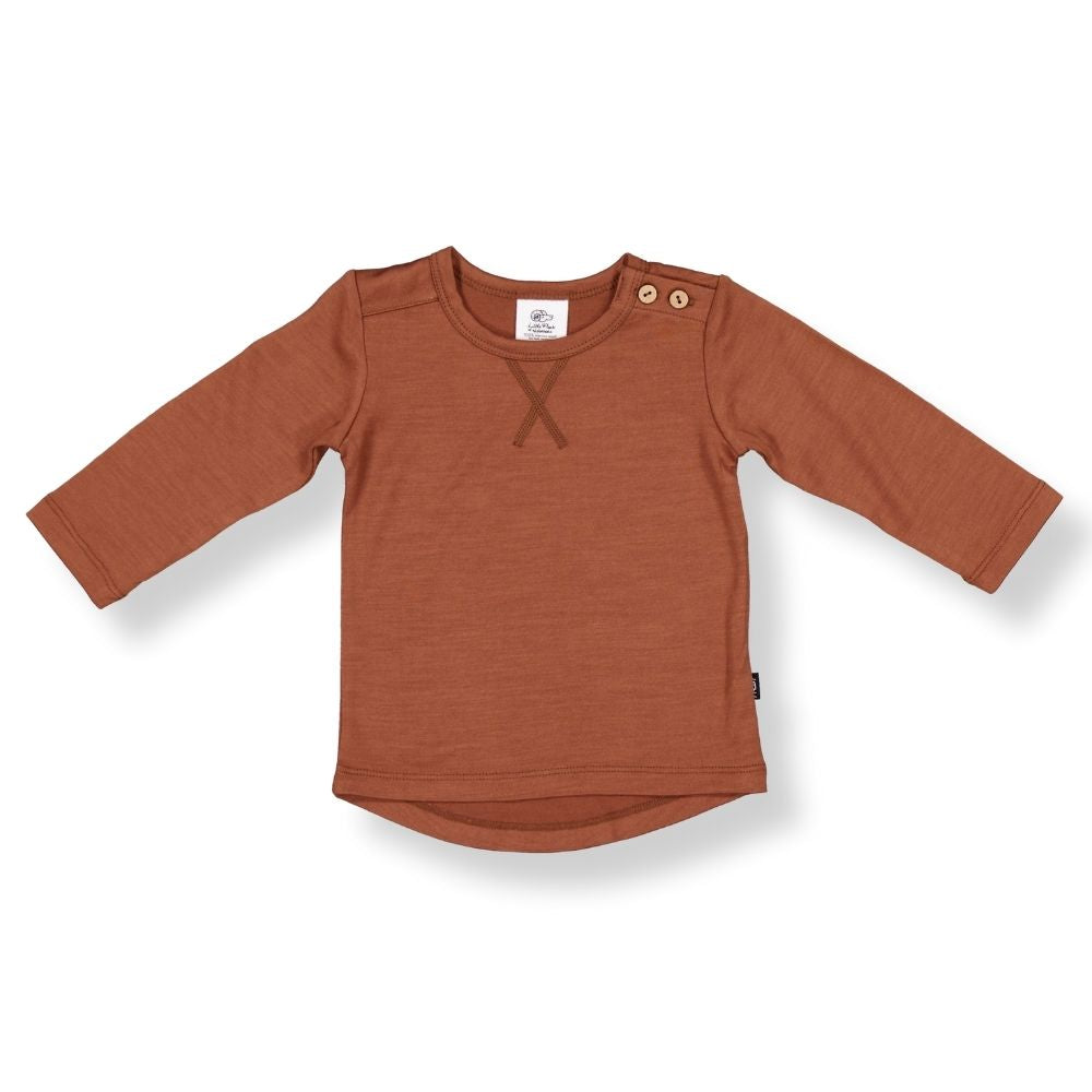 WYATT LONGSLEEVE TEE - Clay