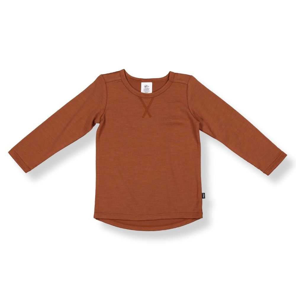 WYATT LONGSLEEVE TEE - Clay