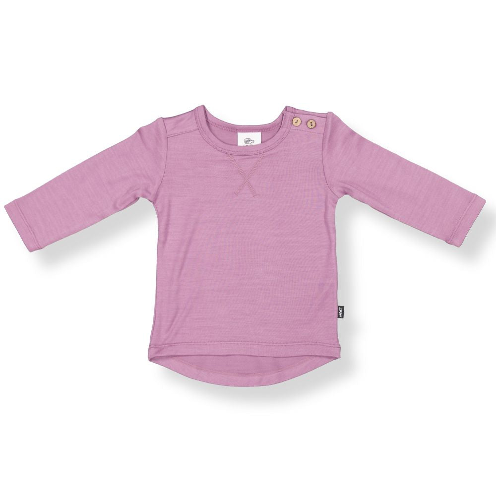 WYATT LONGSLEEVE TEE - Mauve