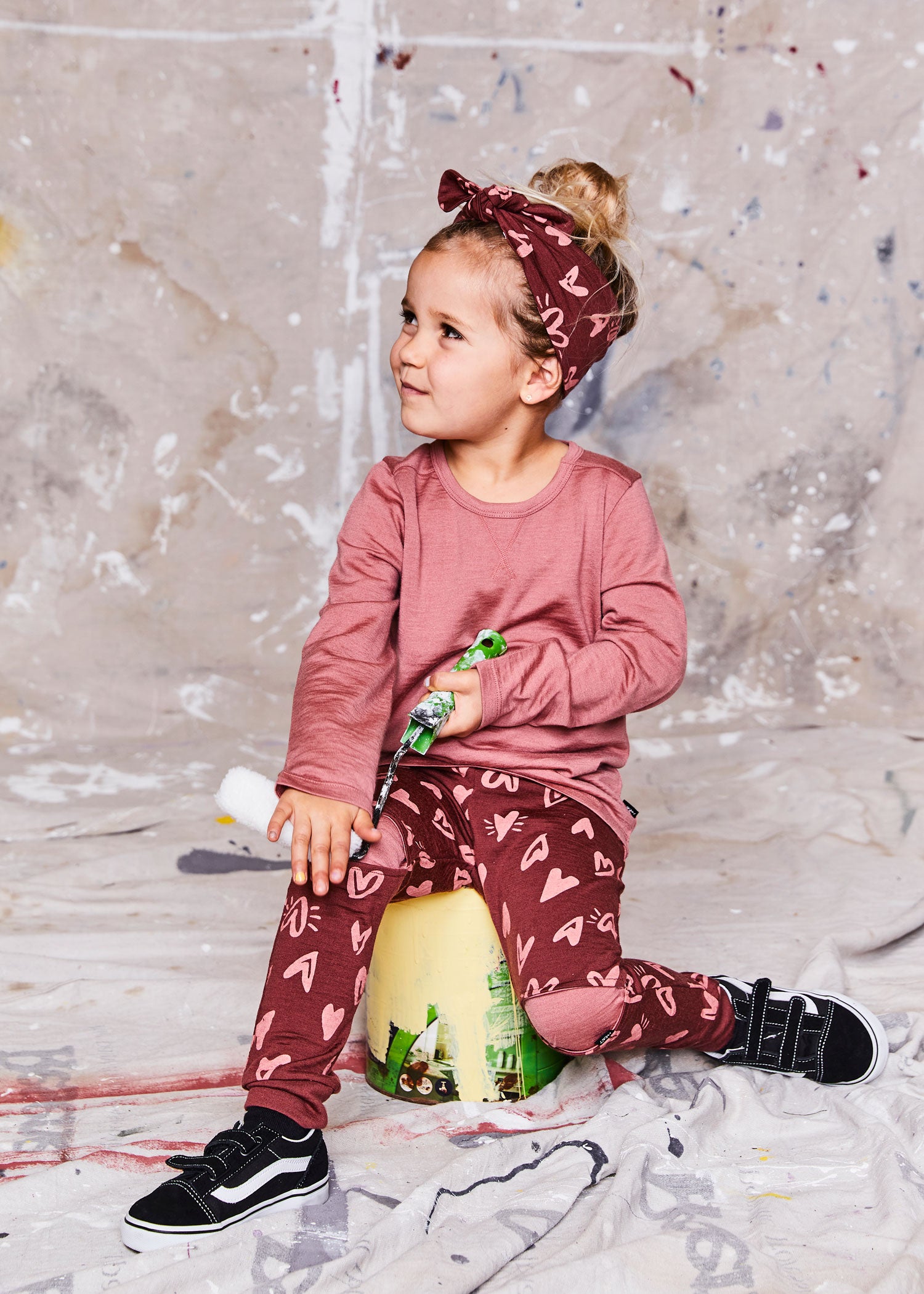 Darcy Headband, Currant Heartburst