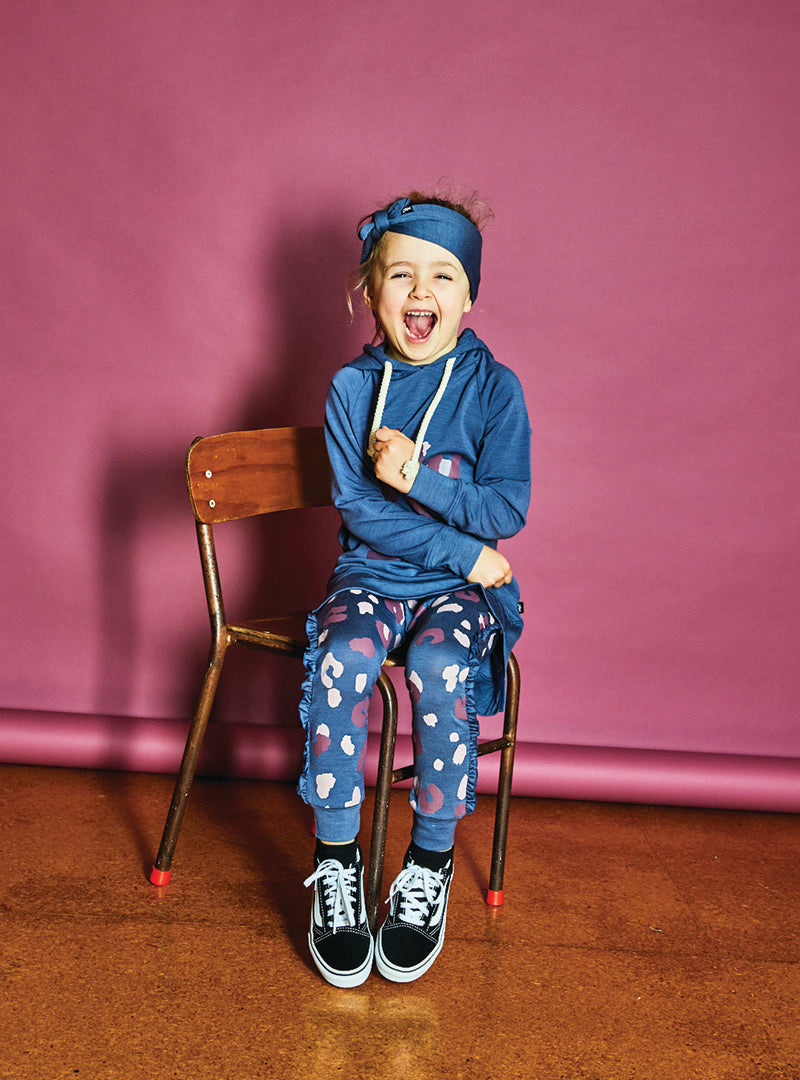 Kenzie Frill Leggings, Storm Roar