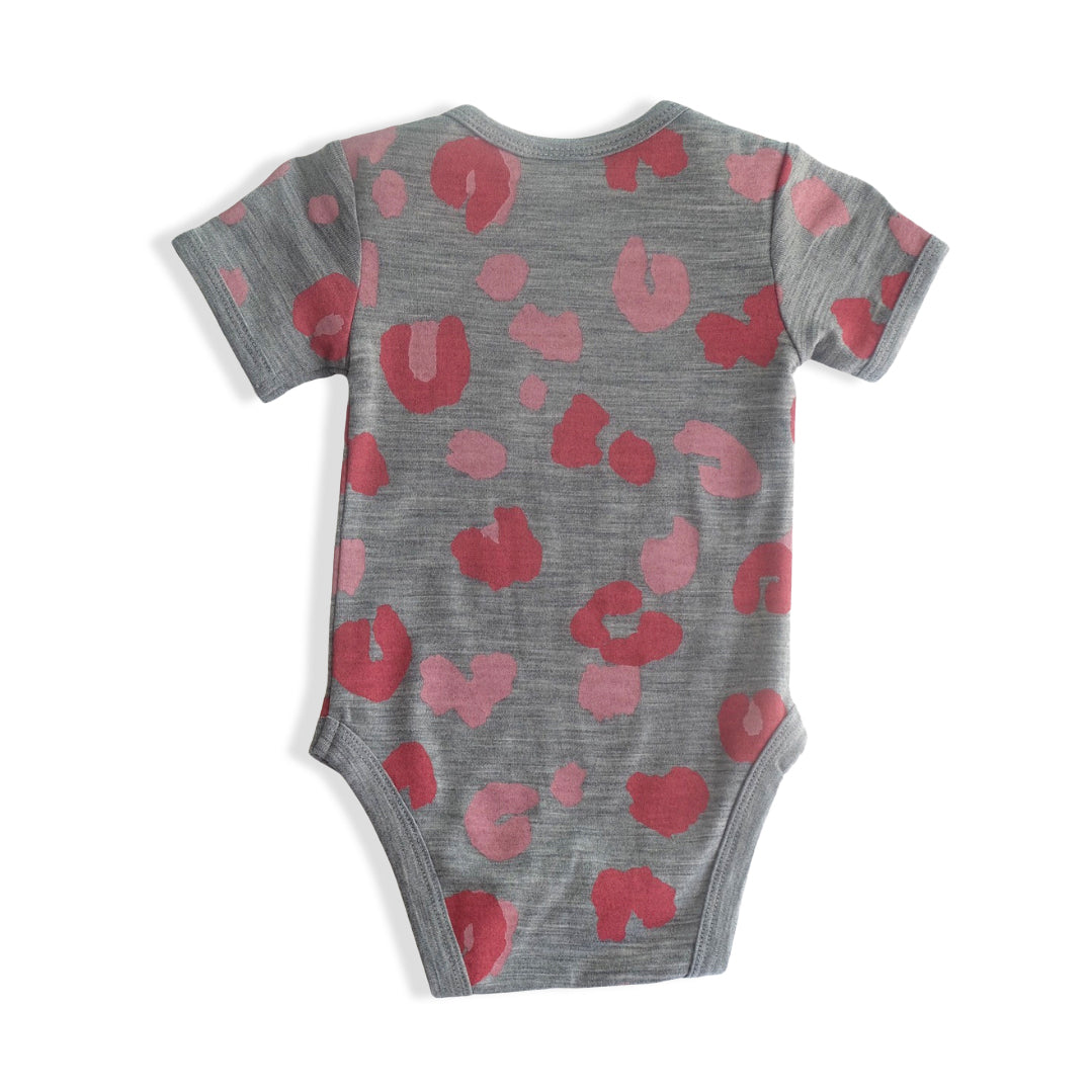 Ezra Shortsleeve Bodysuit, Ash Marle Roar