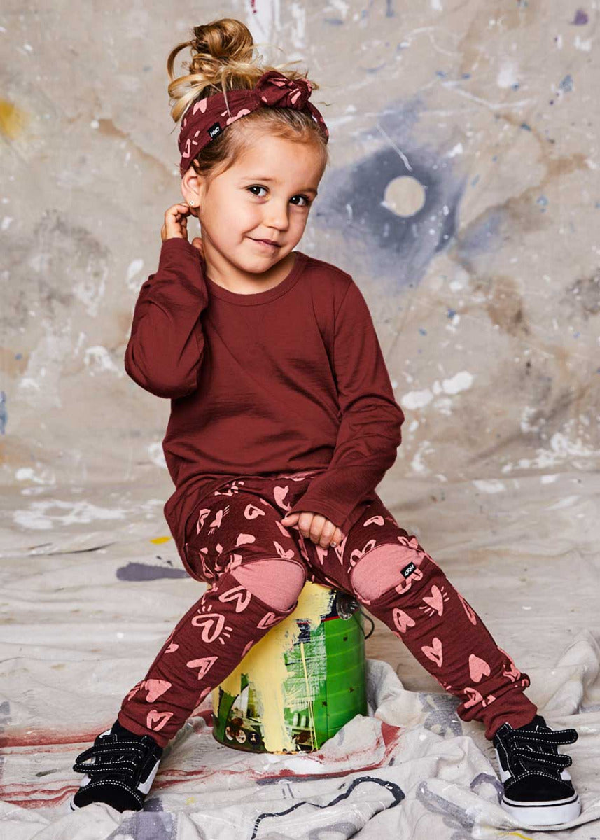 Wyatt Longsleeve Top, Currant