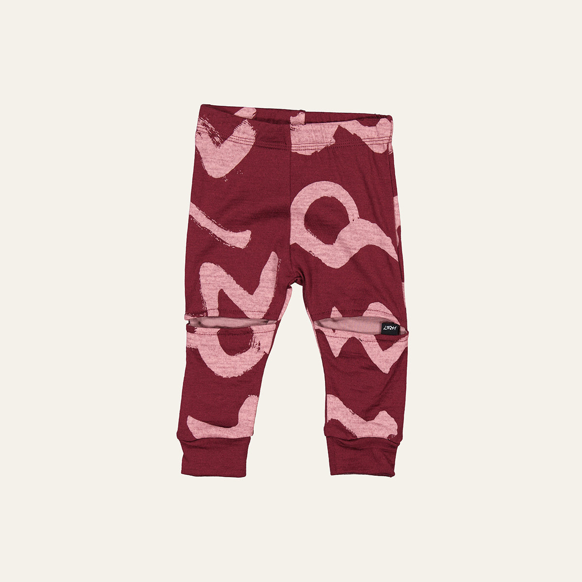Slasher Leggings, Merlot Graffiti