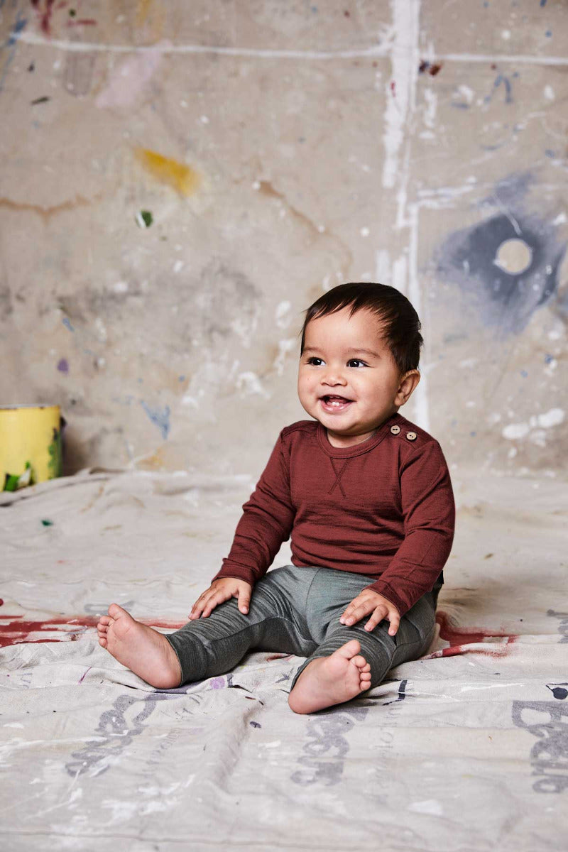 Wyatt Longsleeve Top, Currant